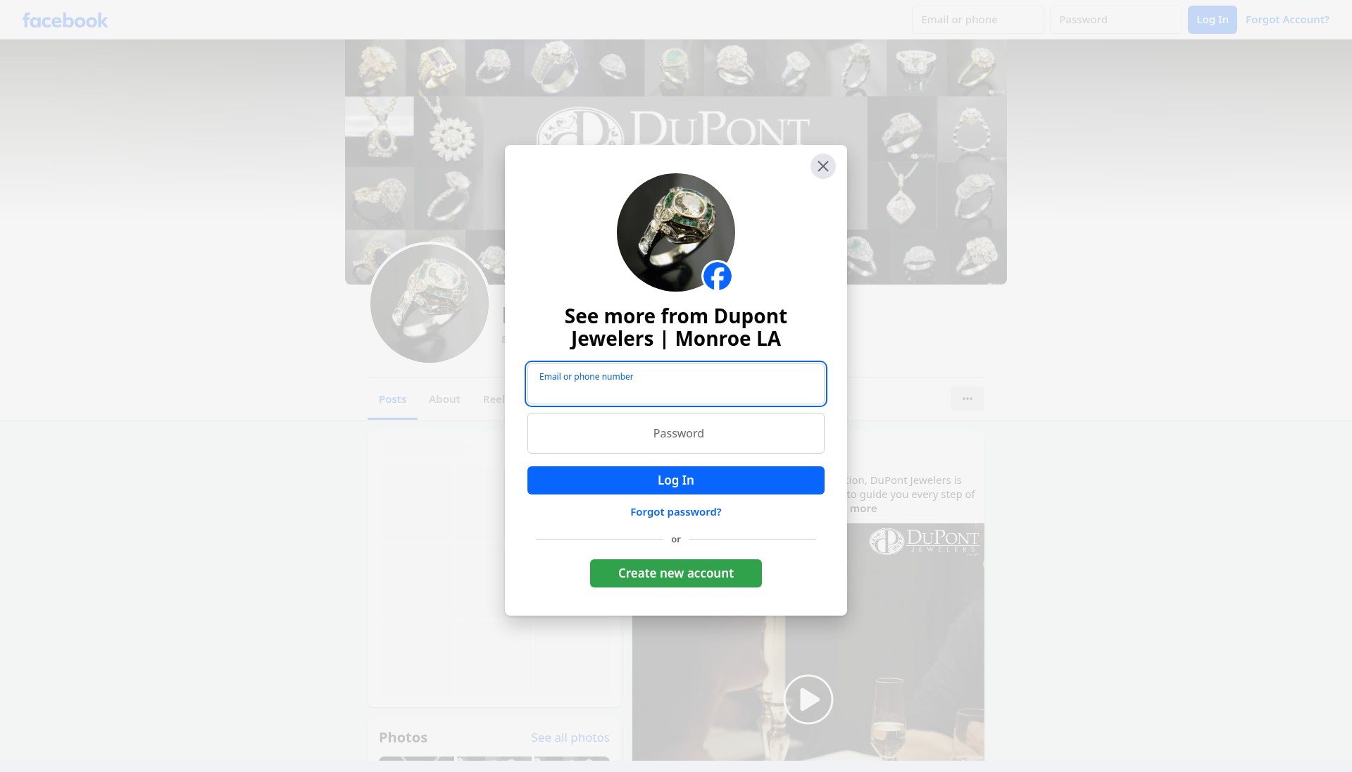 Screenshot of dupontjewelers.com