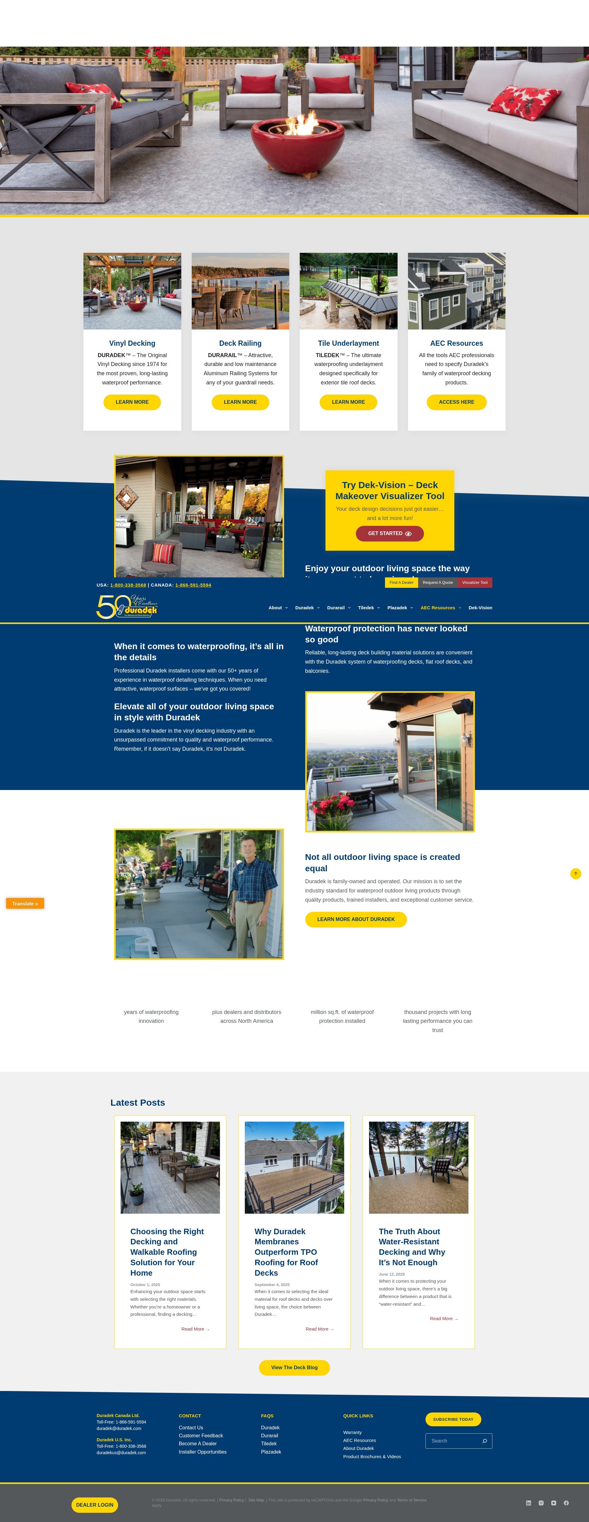 Screenshot of duradek.com