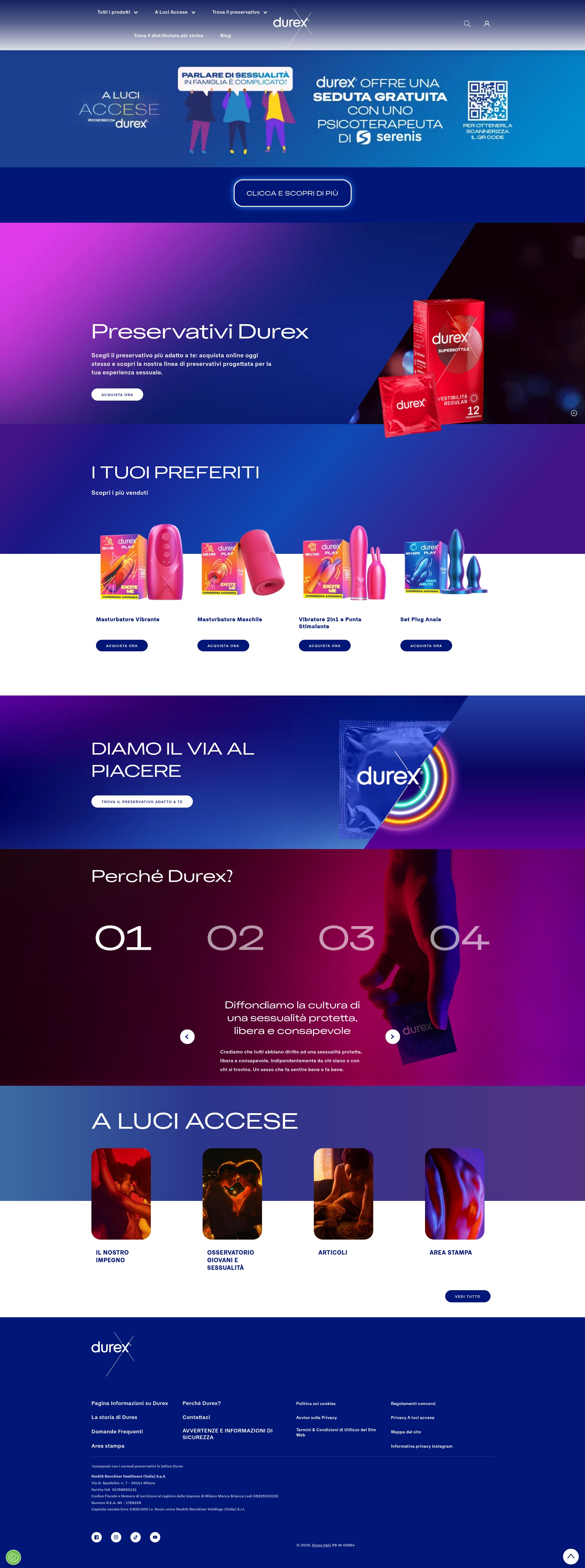 Screenshot of durex.it