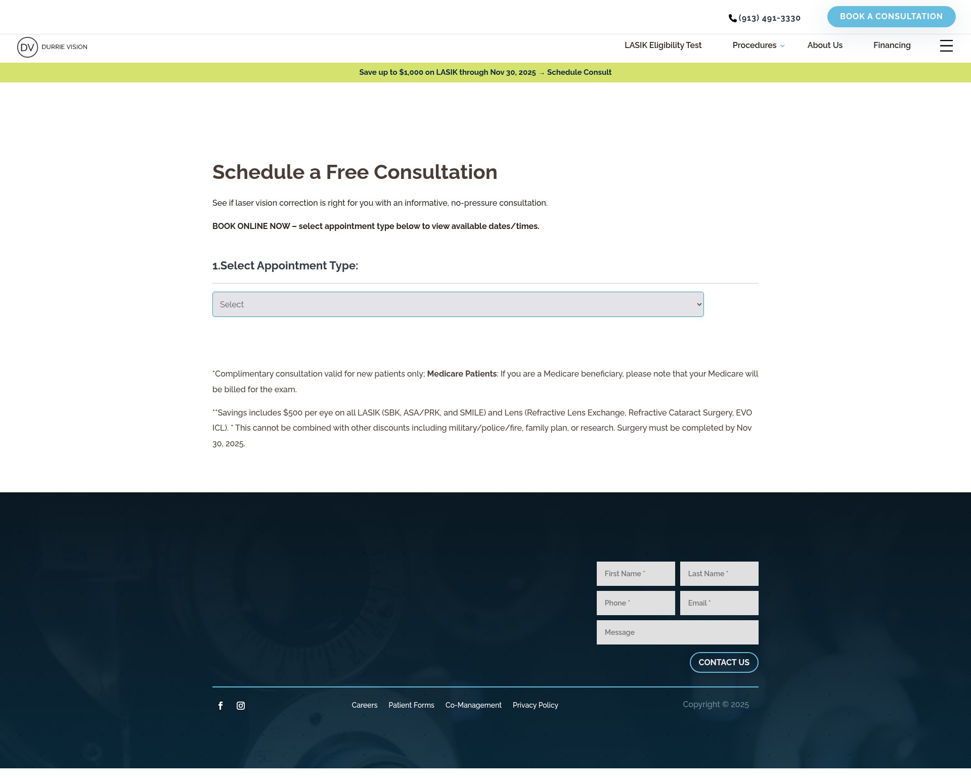 Screenshot of durrievision.com
