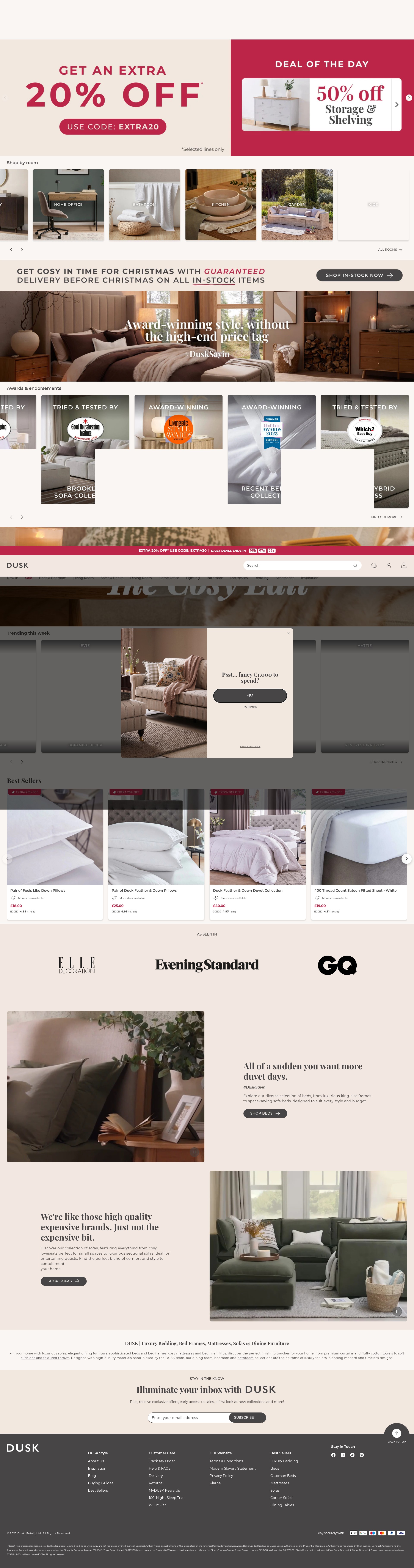 Screenshot of dusk.com