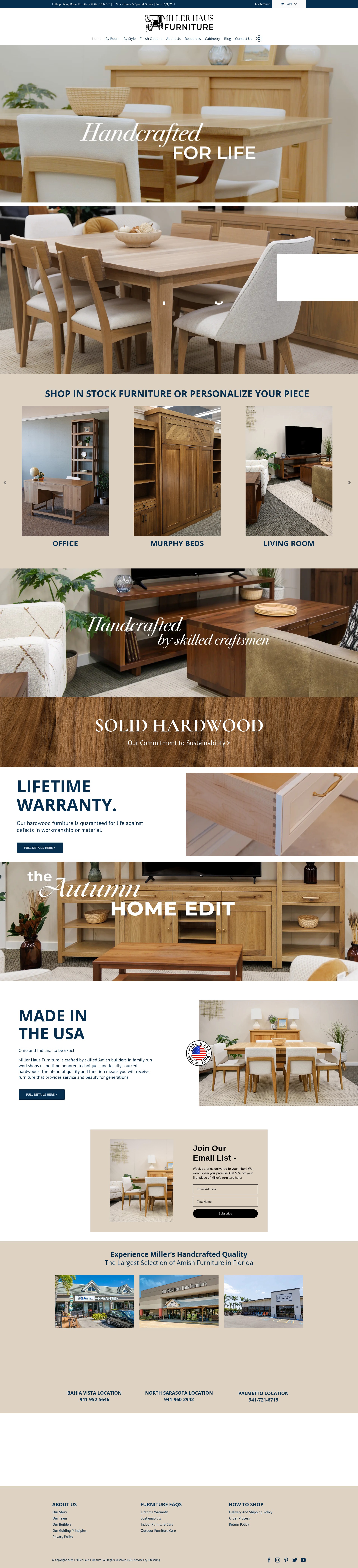 Screenshot of dutchhausfurniture.com