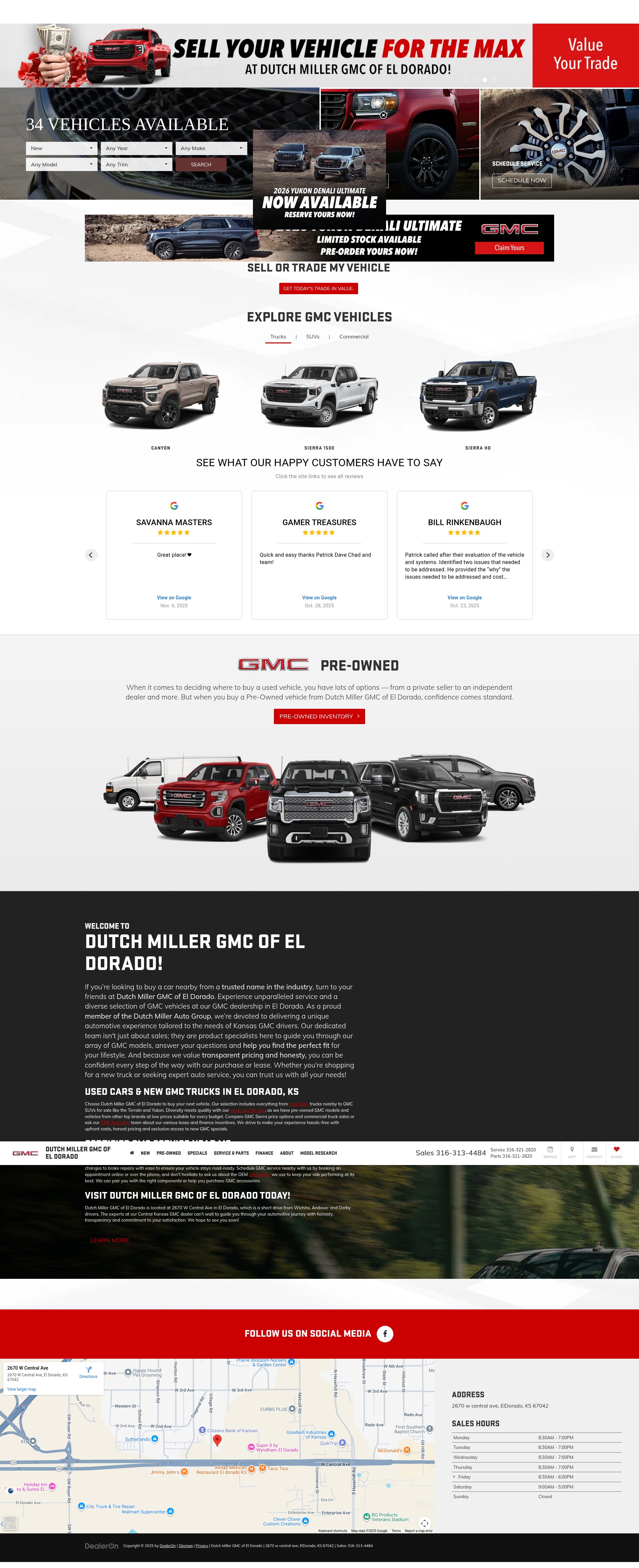 Screenshot of dutchmillerofeldorado.com