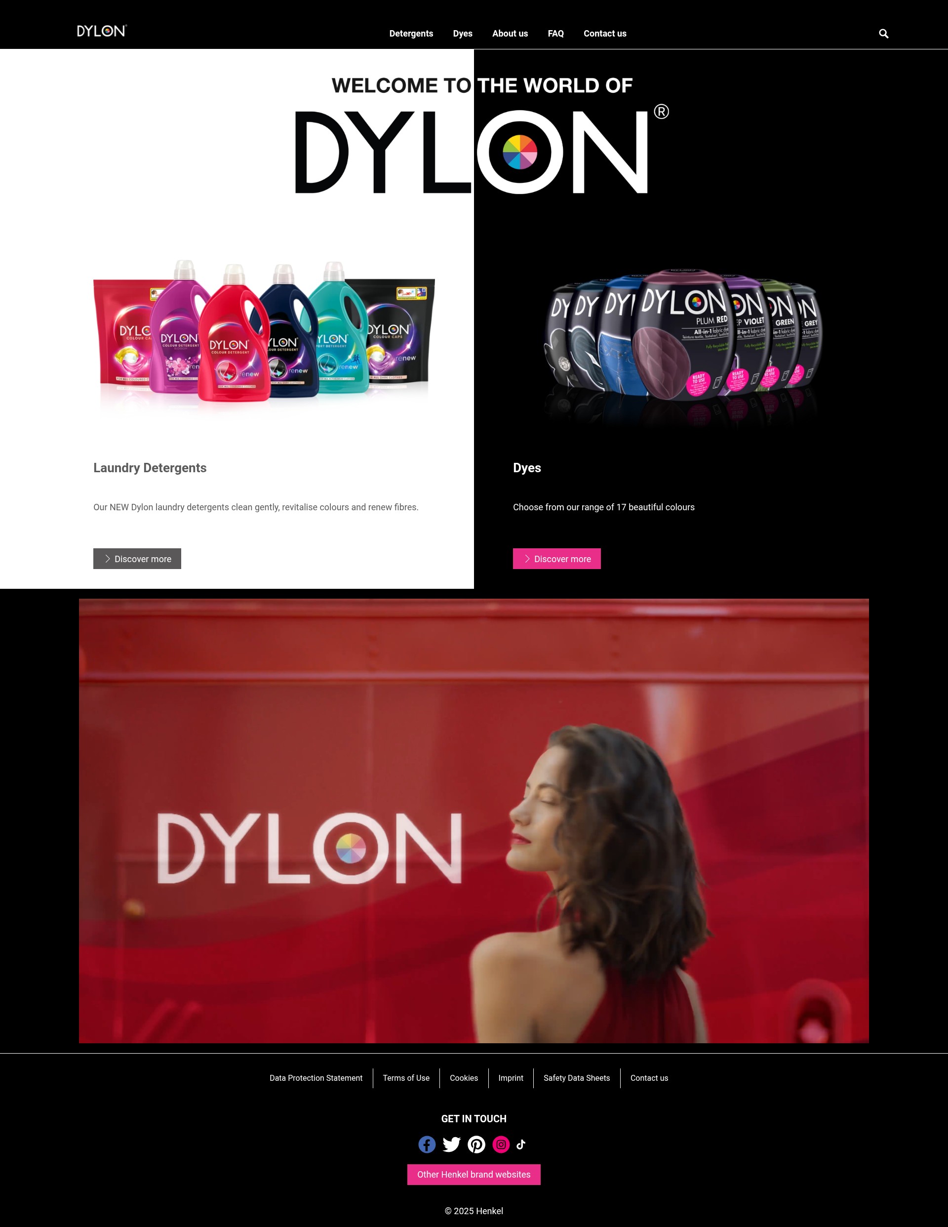 Screenshot of dylon.co.uk
