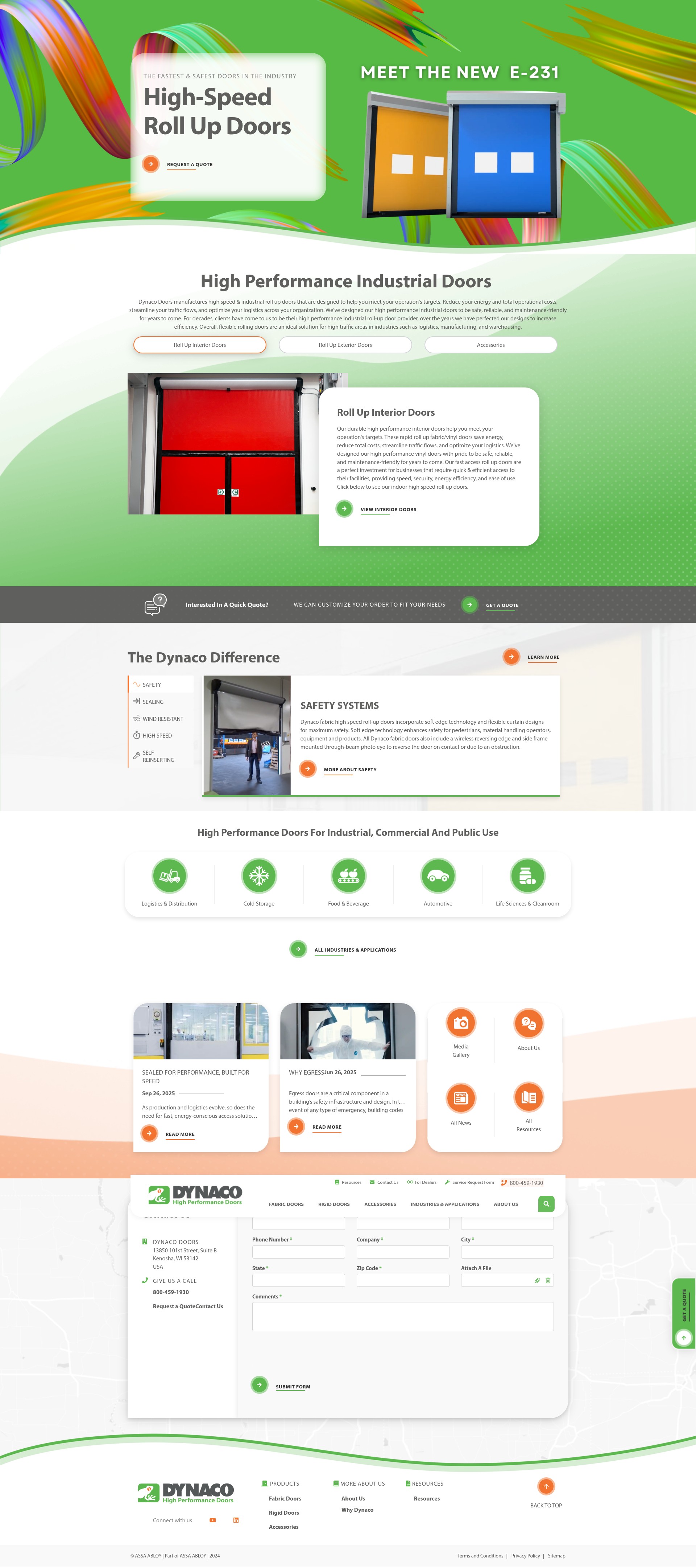 Screenshot of dynacodoor.us