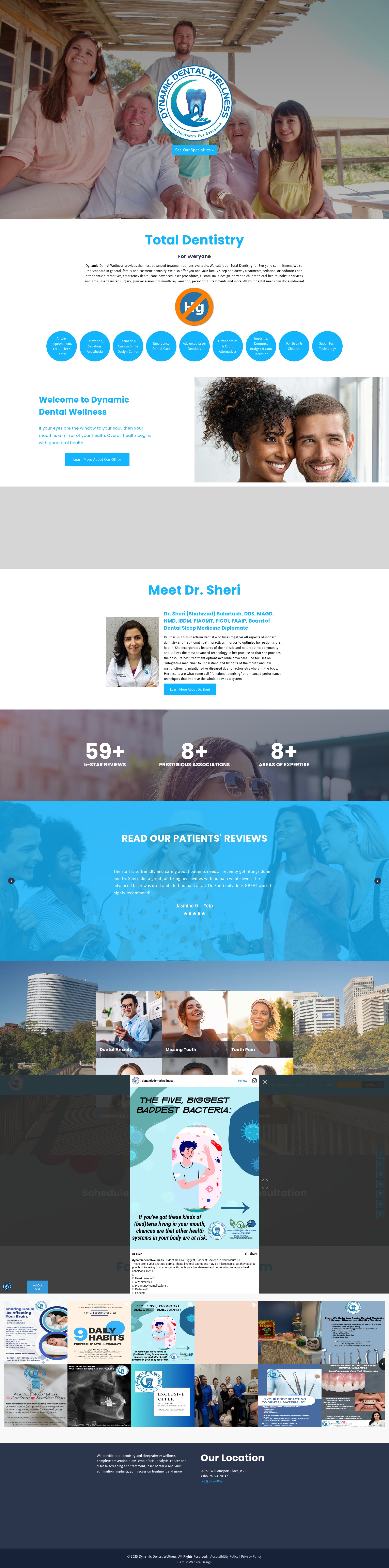 Screenshot of dynamicdentalwellness.com