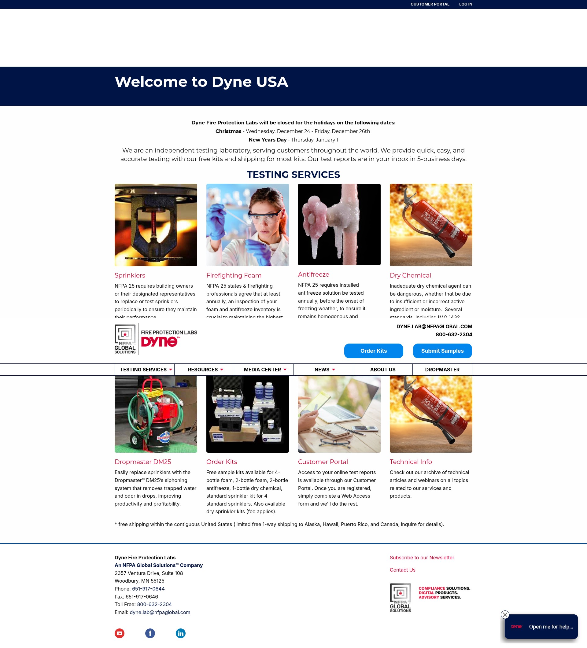 Screenshot of dyneusa.com
