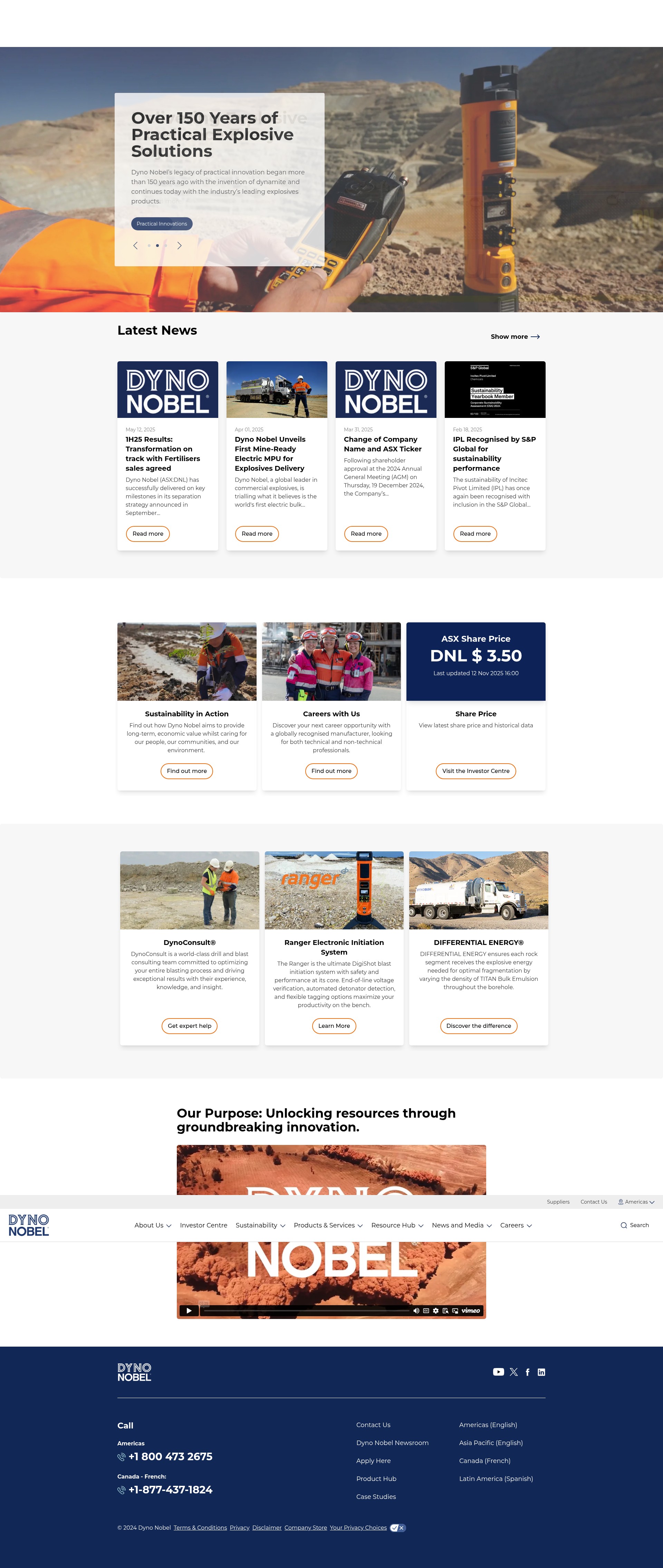 Screenshot of dynonobel.com