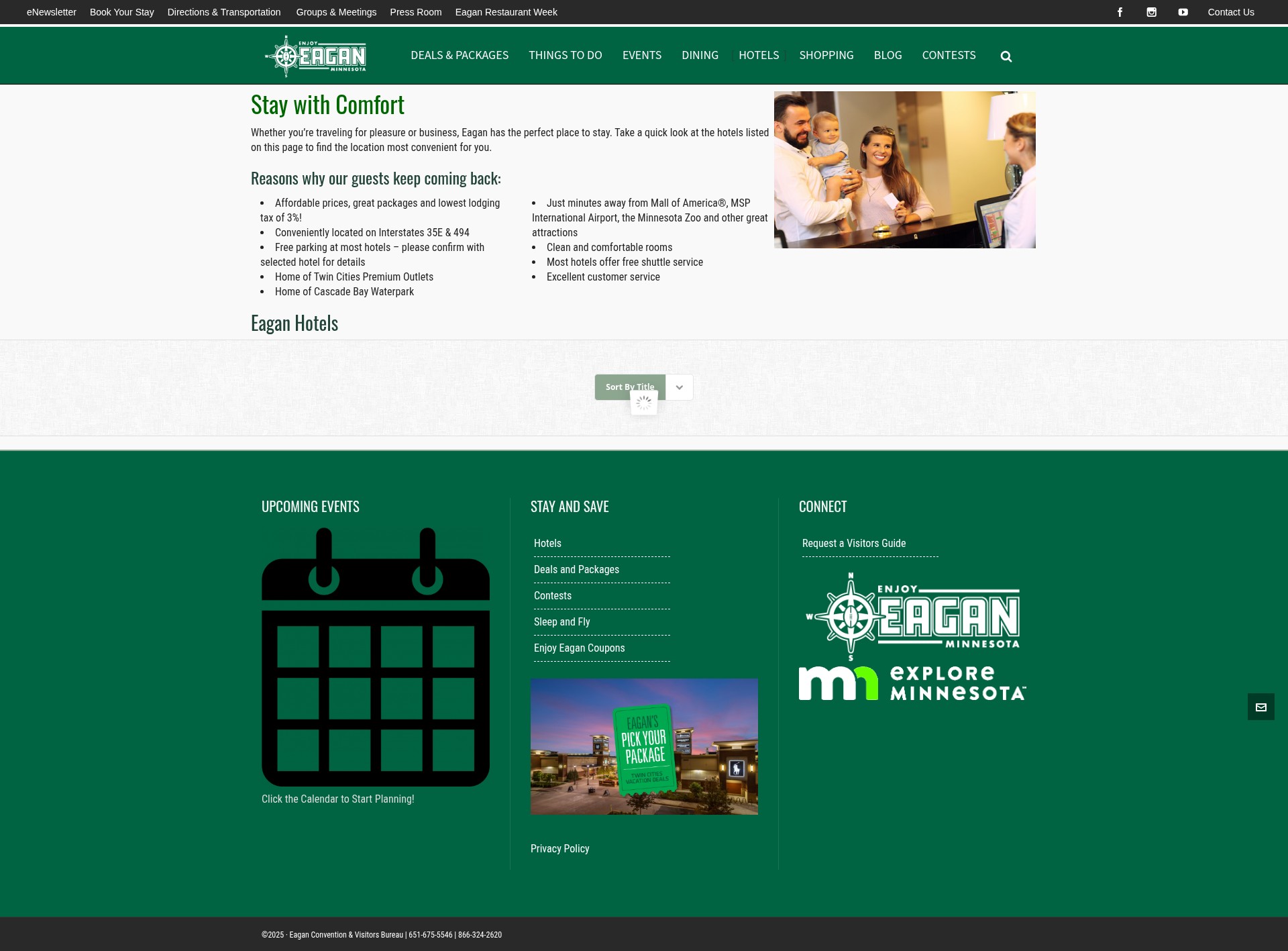 Screenshot of eaganmn.com