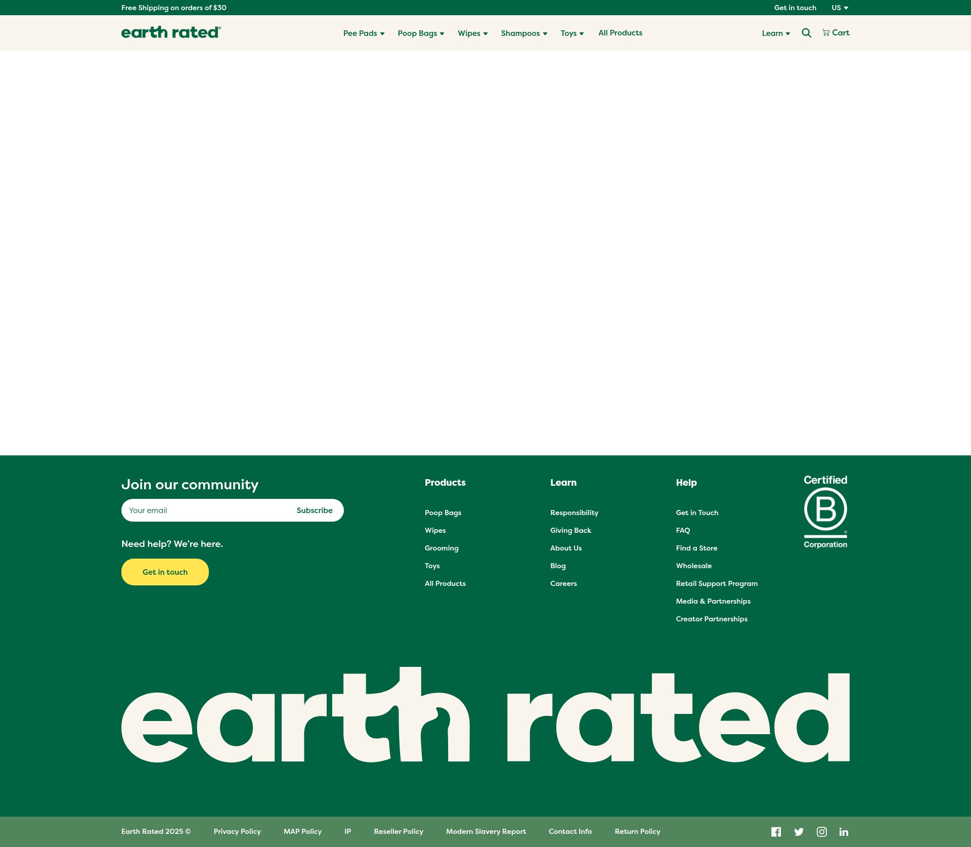 Screenshot of earthrated.com