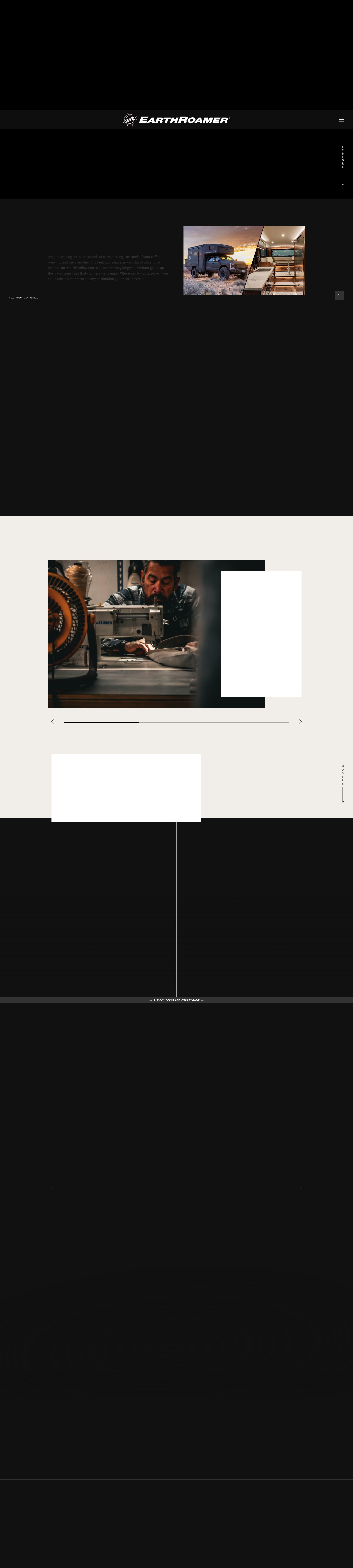 Screenshot of earthroamer.com