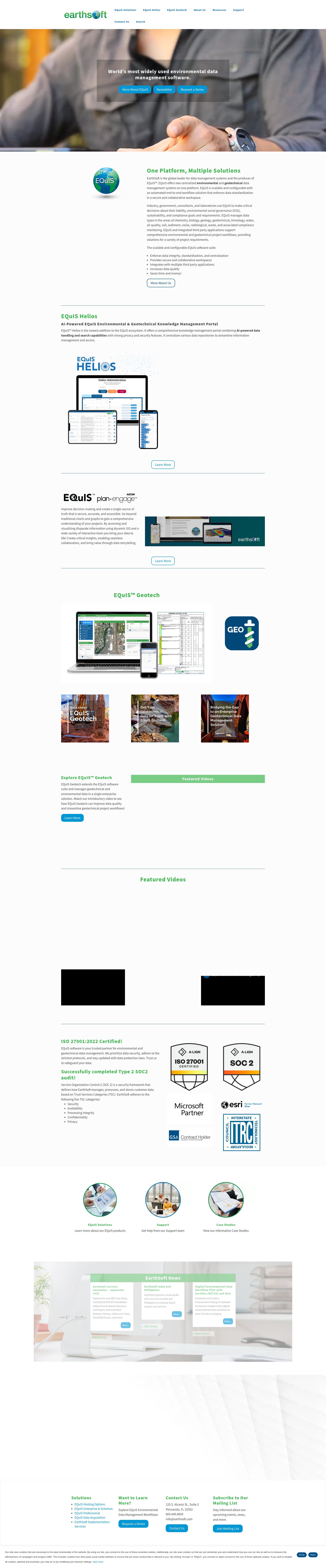 Screenshot of earthsoft.com