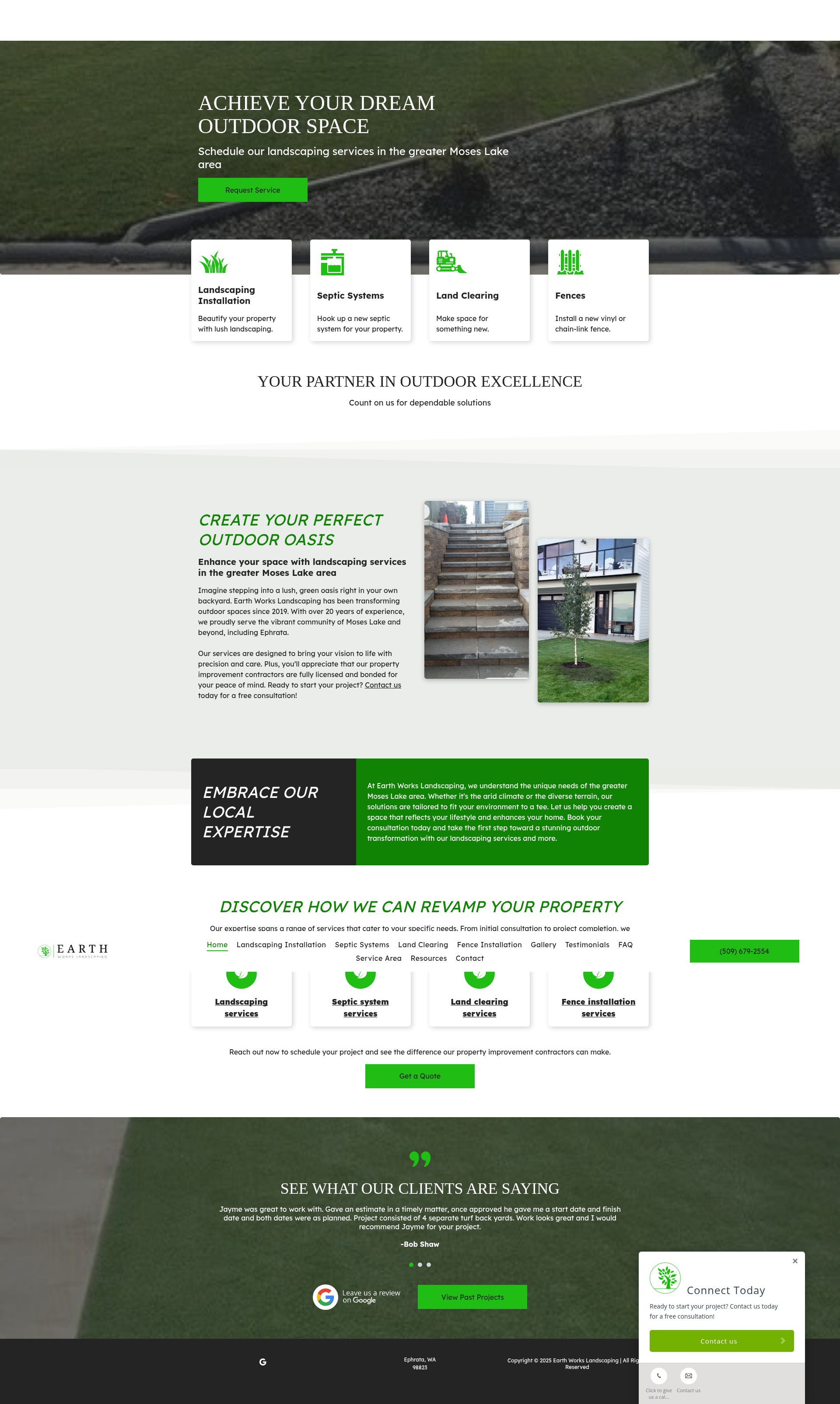 Screenshot of earthworkslandscaping.co