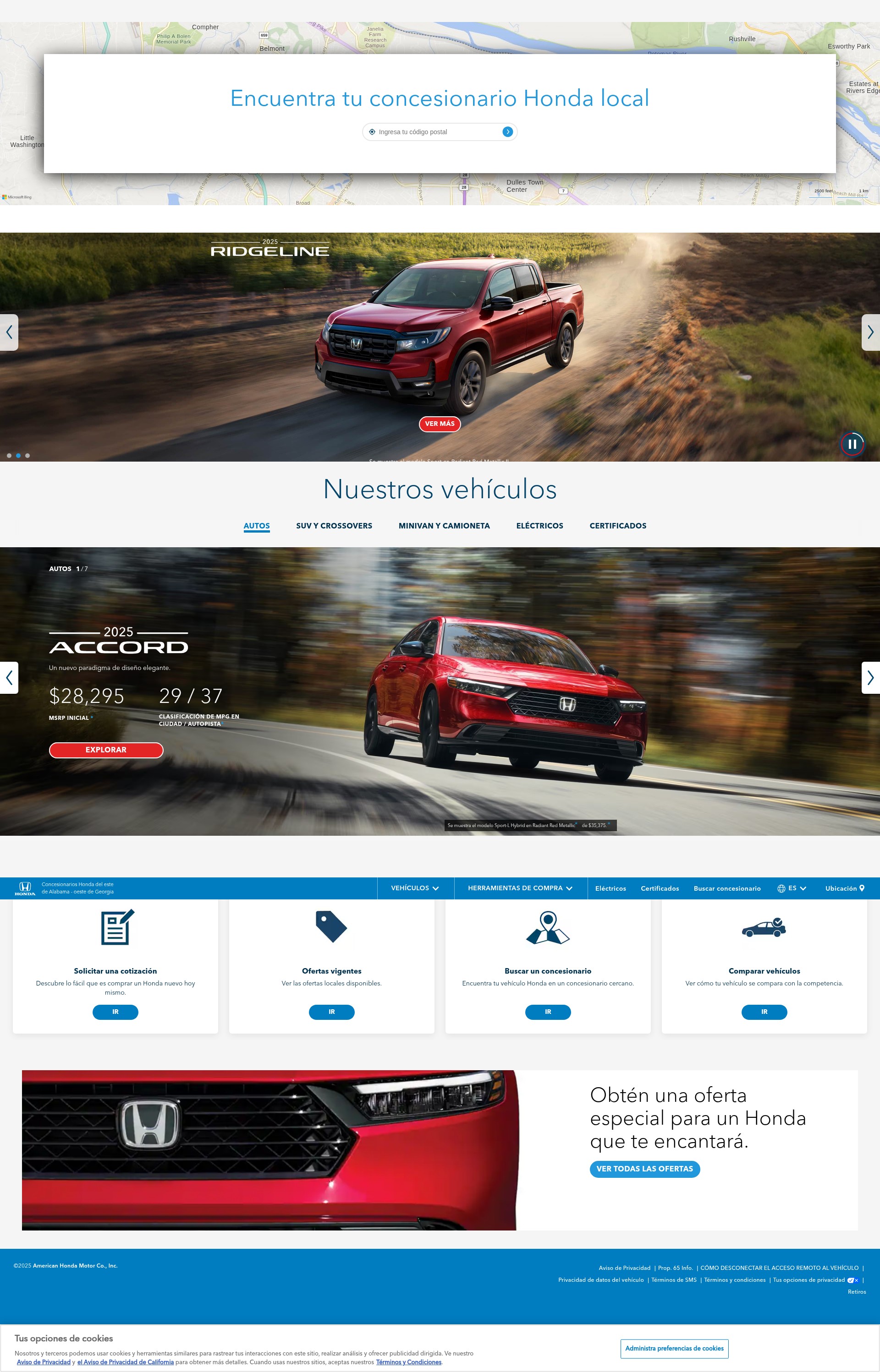 Screenshot of eastalwestga.es.hondadealers.com