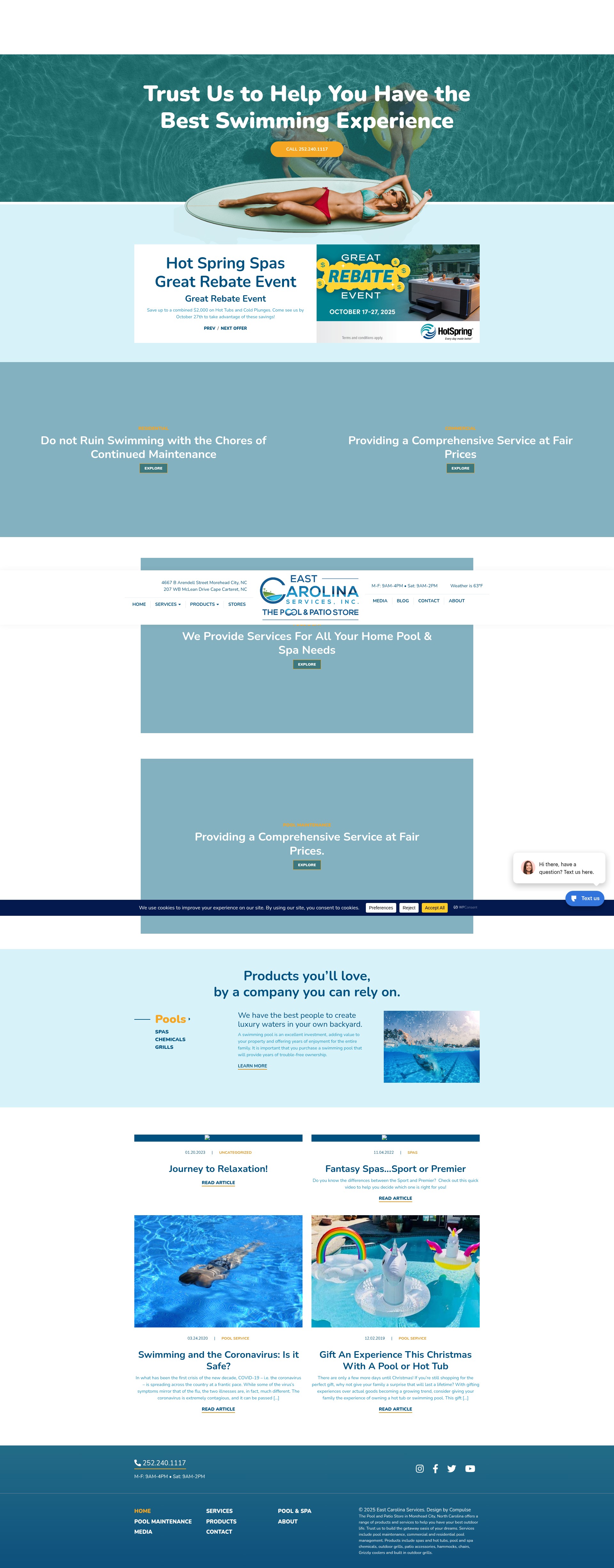 Screenshot of eastcarolinaservices.com