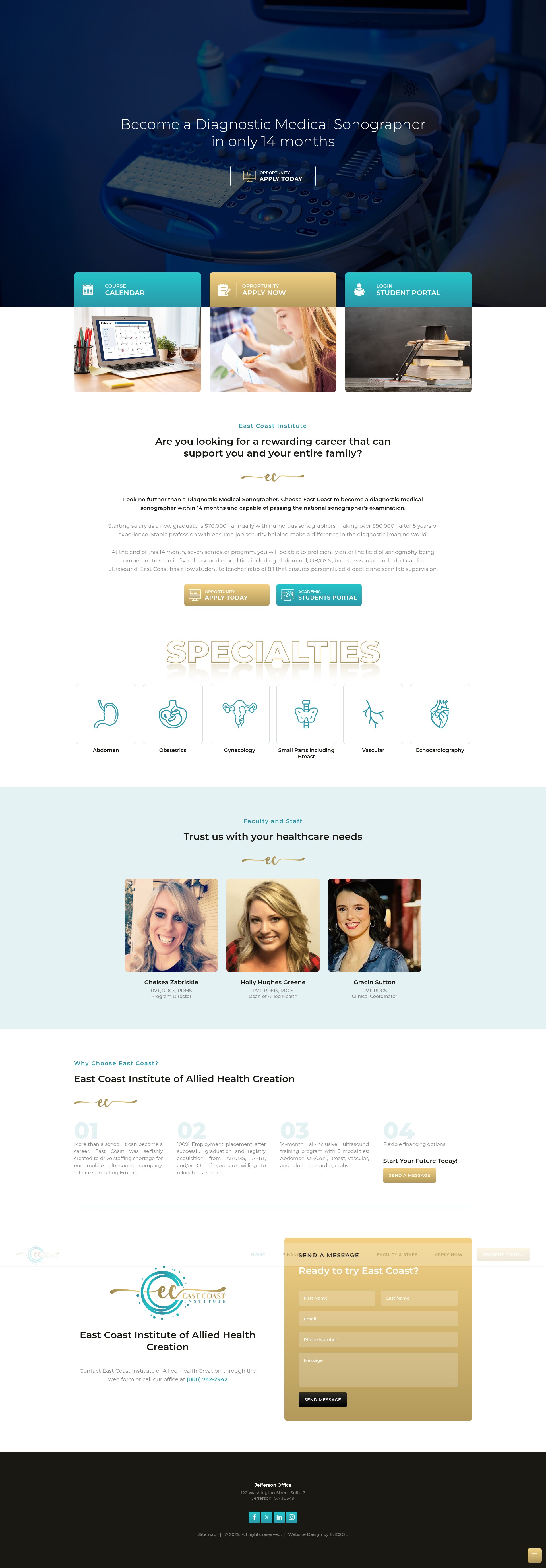 Screenshot of eastcoastinstitute.org