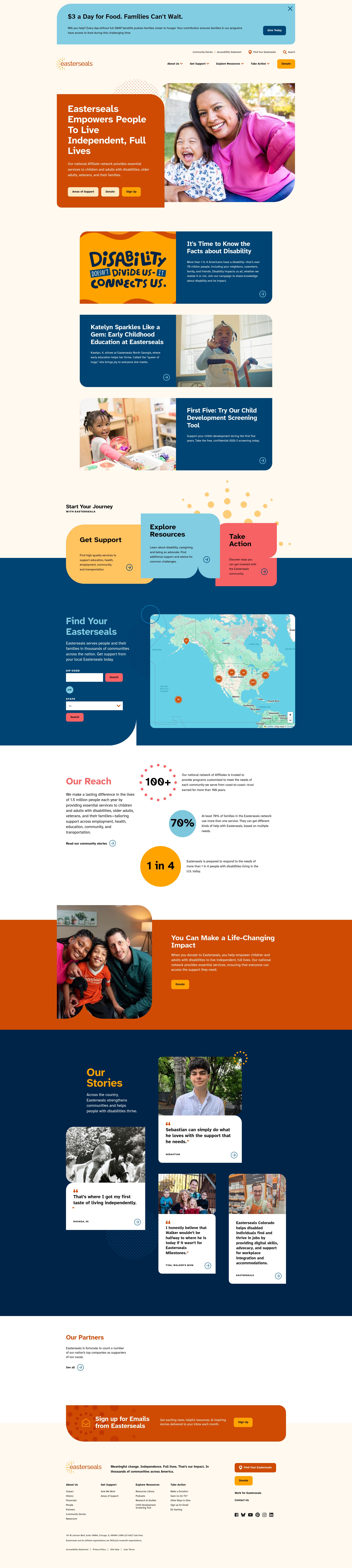 Screenshot of easterseals.com