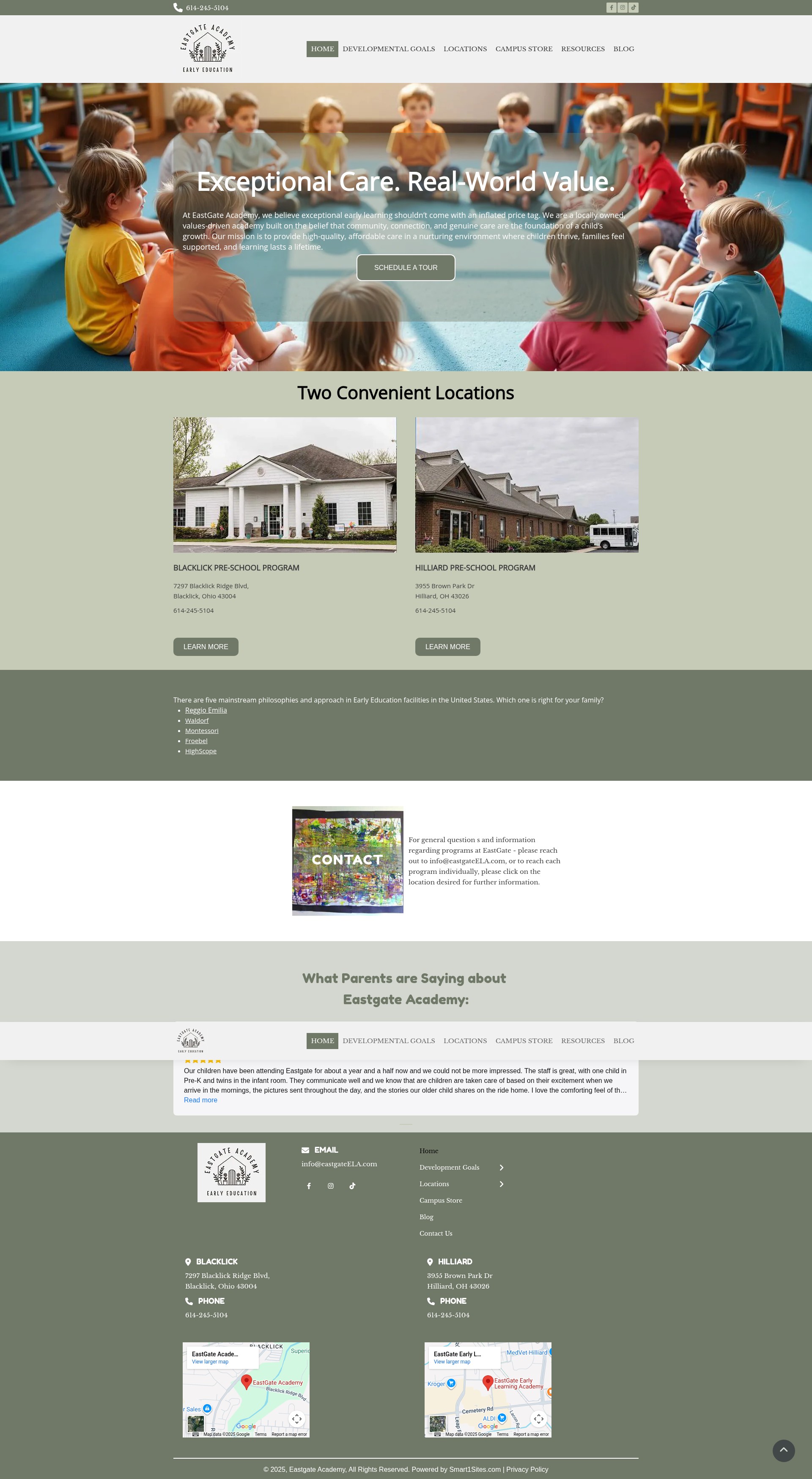 Screenshot of eastgateela.com