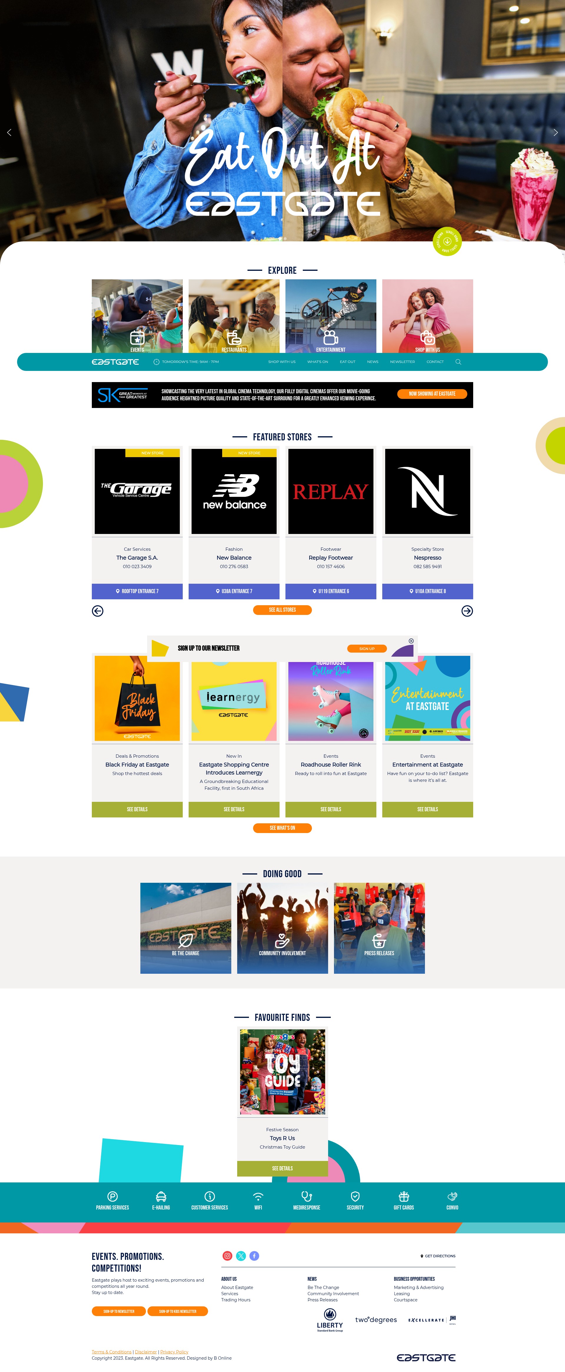 Screenshot of eastgateshops.com