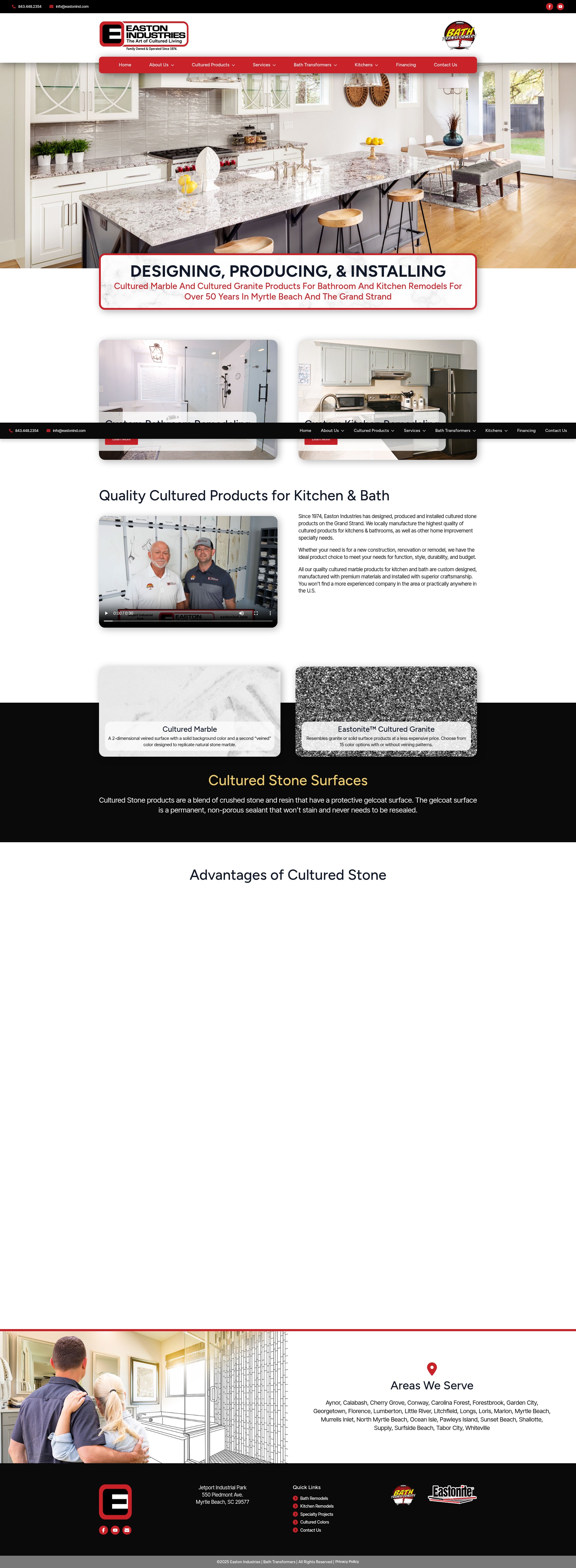 Screenshot of eastonind.com