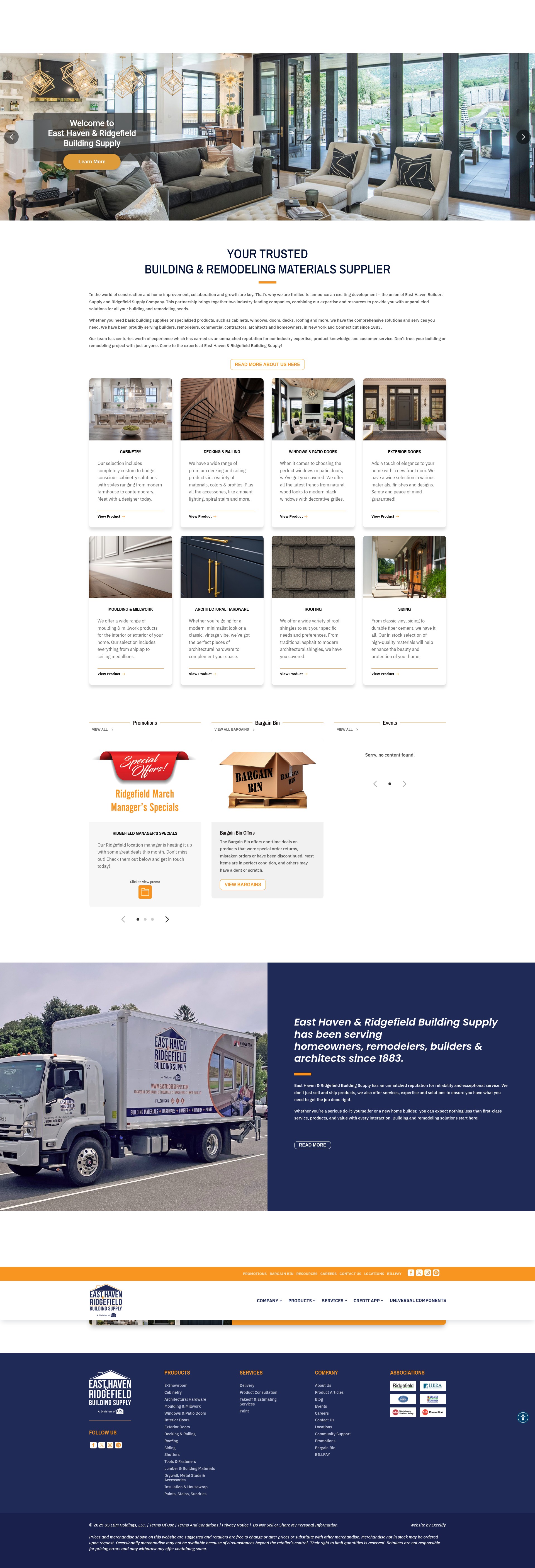 Screenshot of eastridgesupply.com
