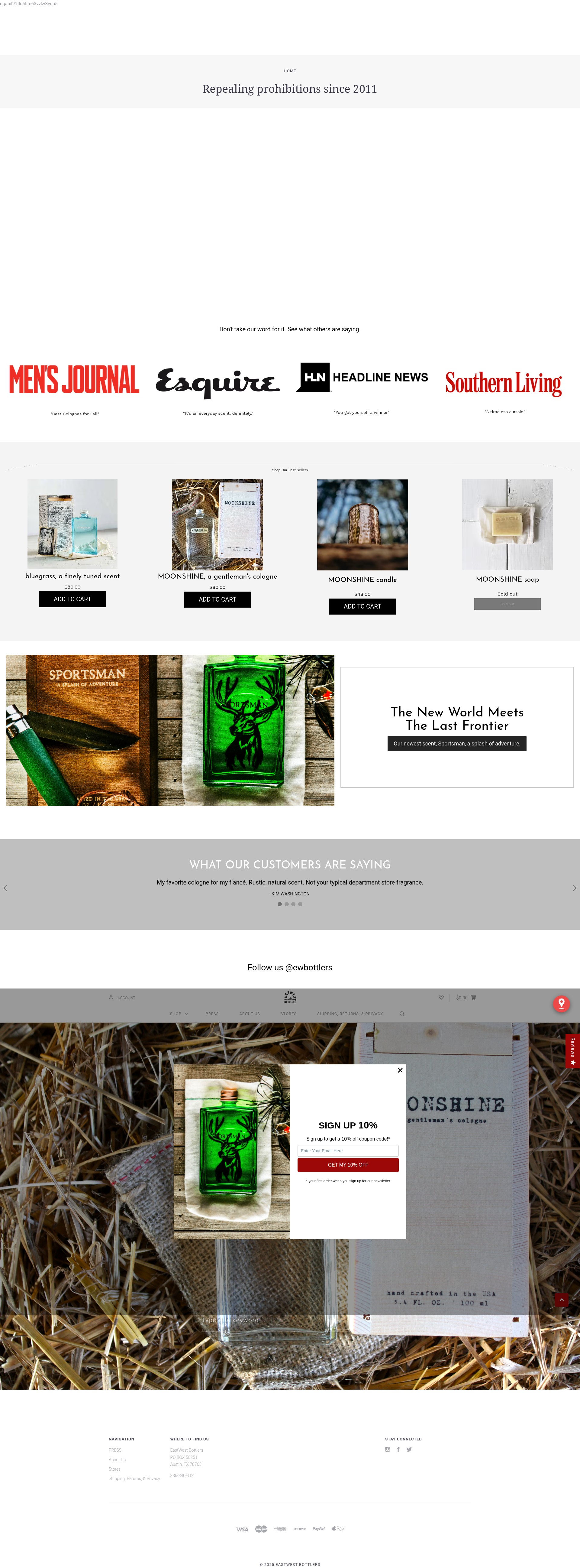 Screenshot of eastwestbottlers.com