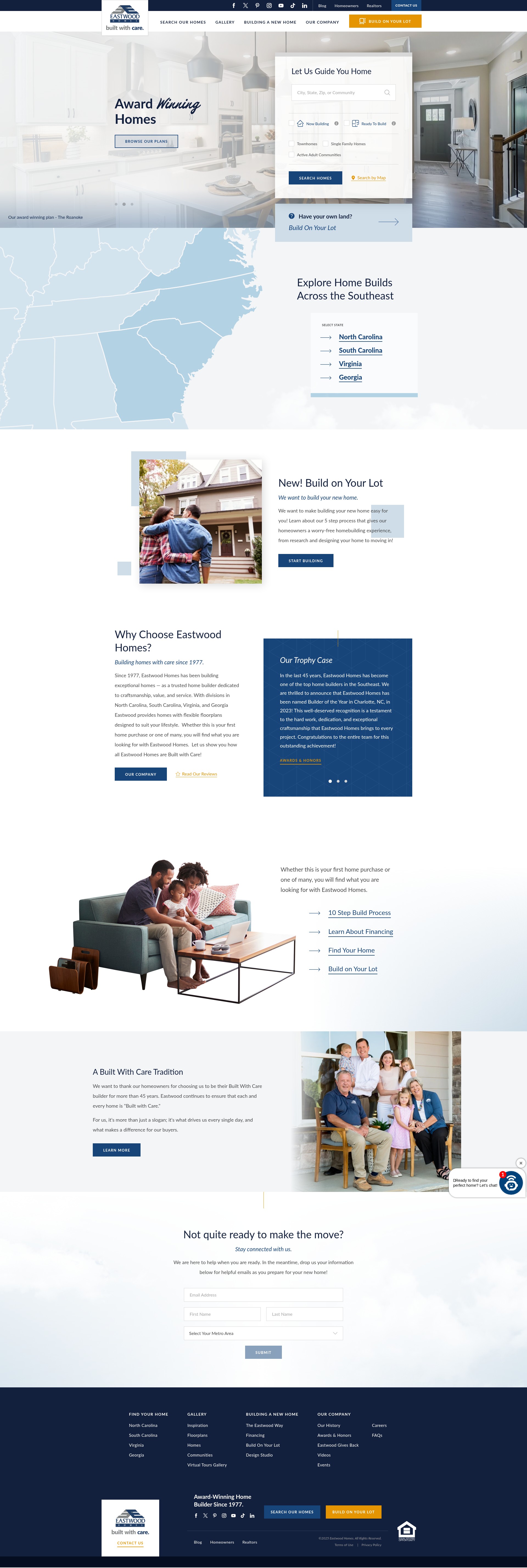 Screenshot of eastwoodhomes.com