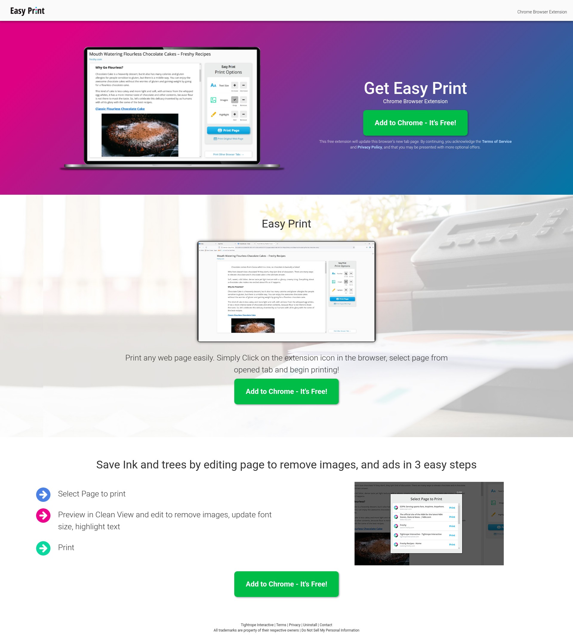 Screenshot of easyprint.app
