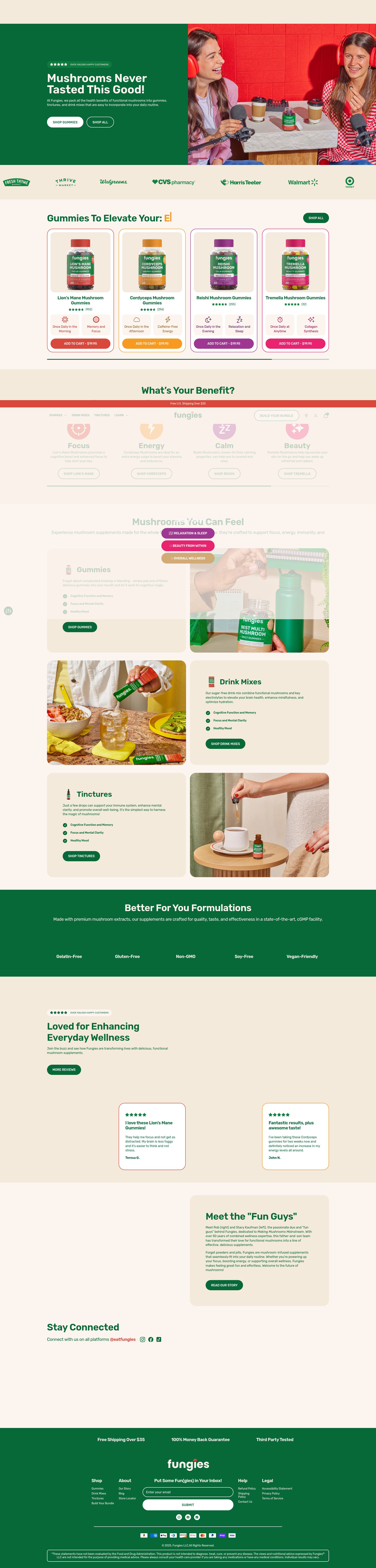 Screenshot of eatfungies.com