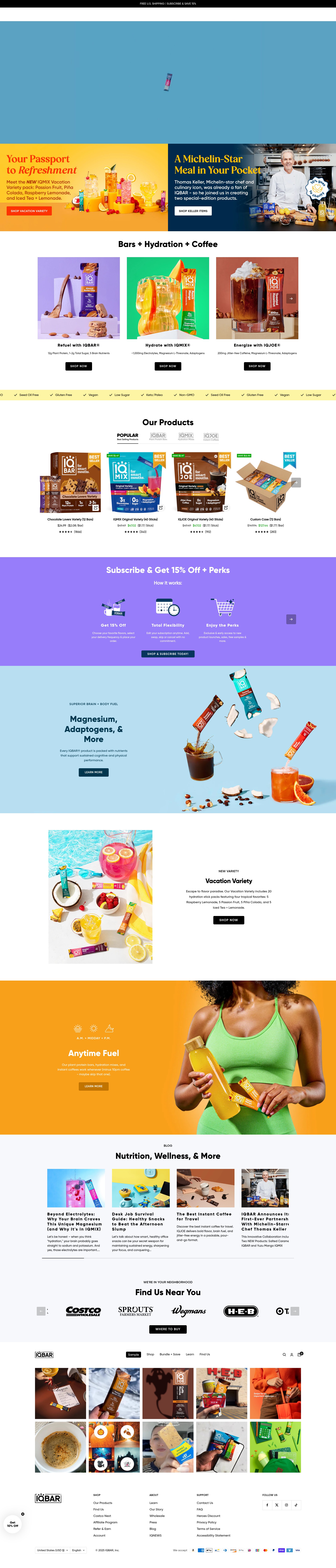 Screenshot of eatiqbar.com