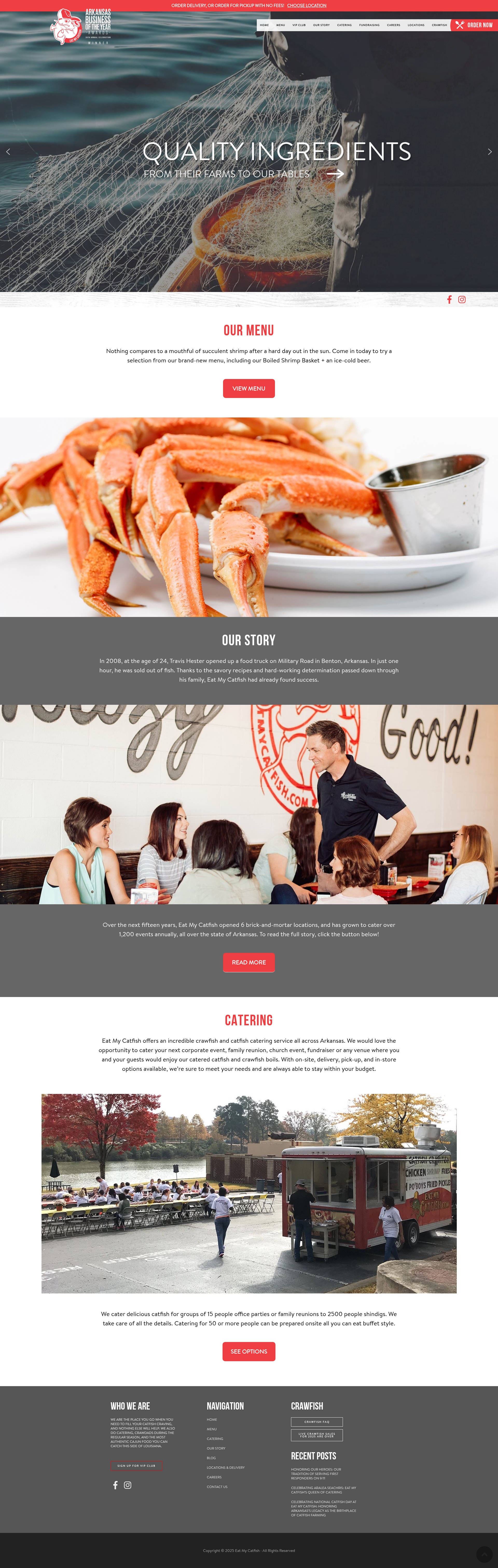 Screenshot of eatmycatfish.com