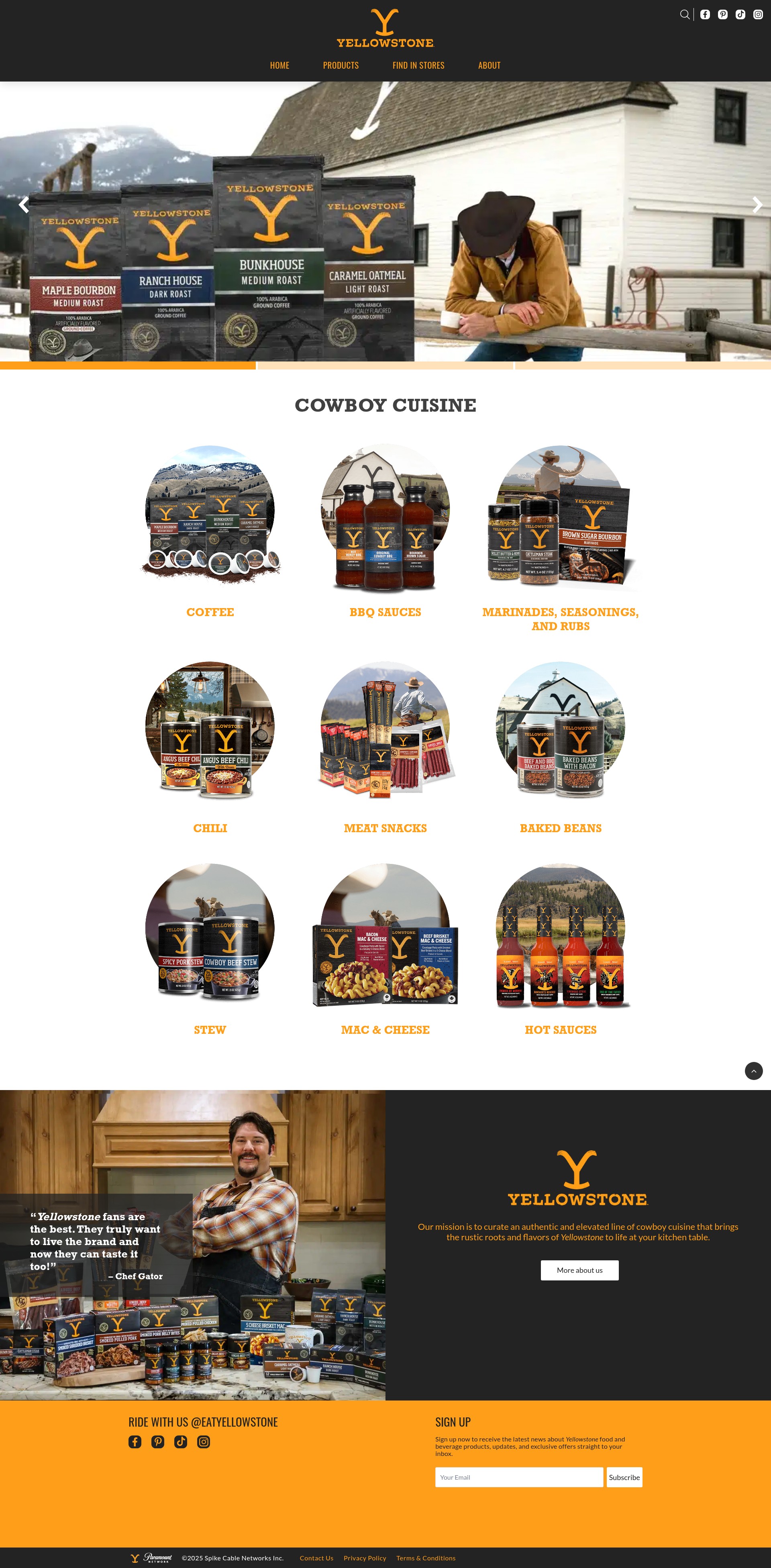 Screenshot of eatyellowstone.com