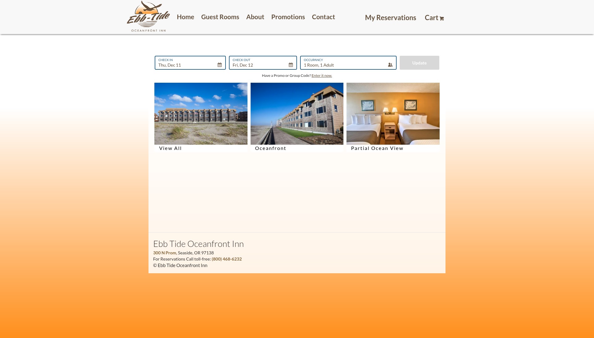 Screenshot of ebbtideseaside.com