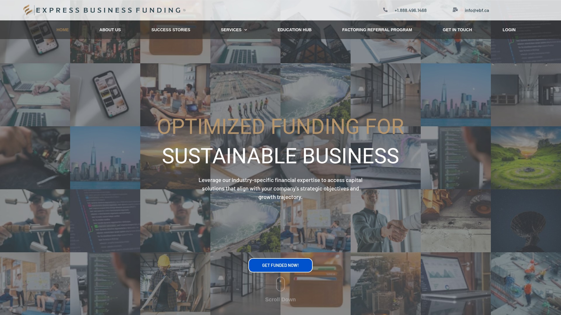Screenshot of ebf.ca