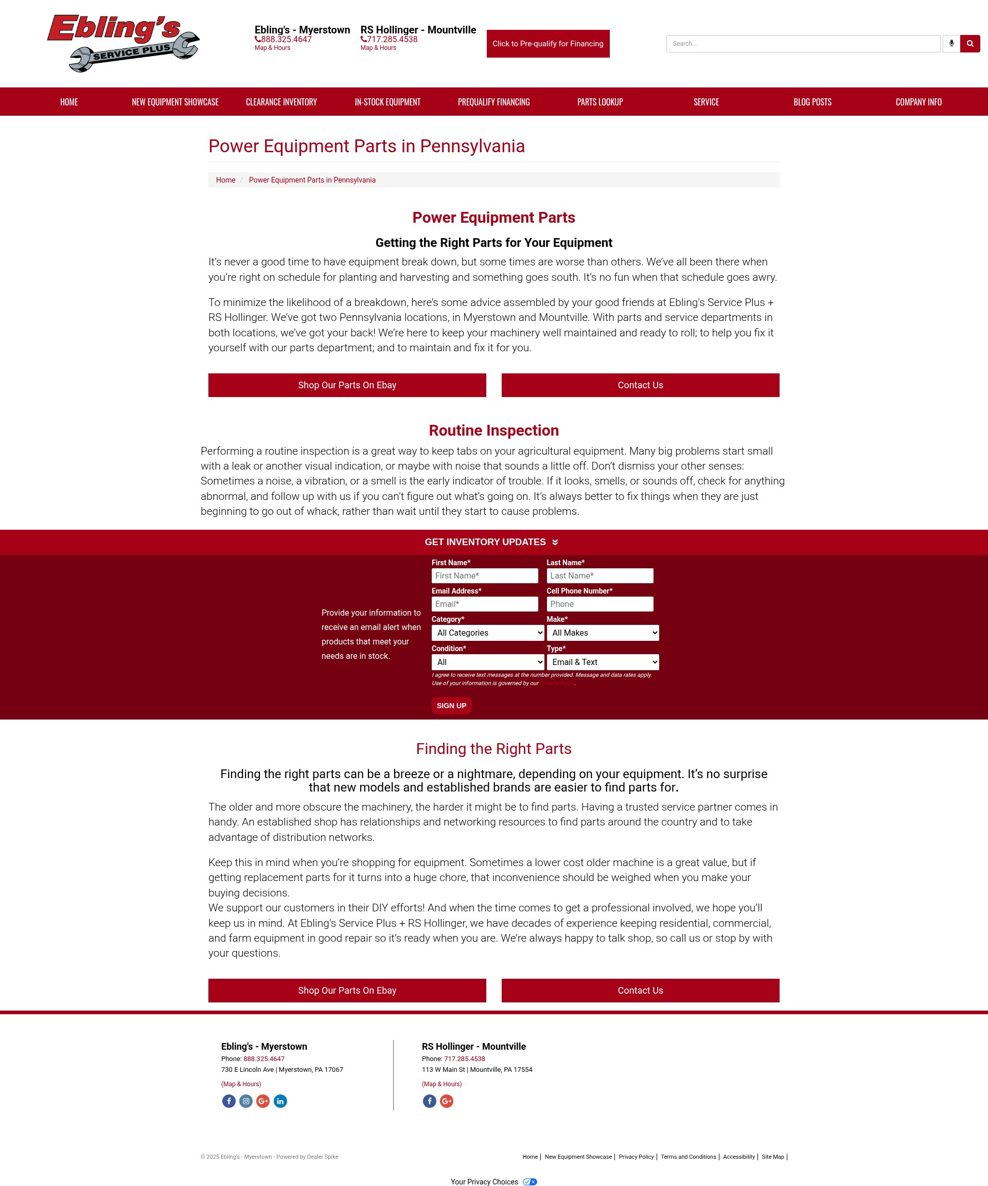 Screenshot of eblings.com
