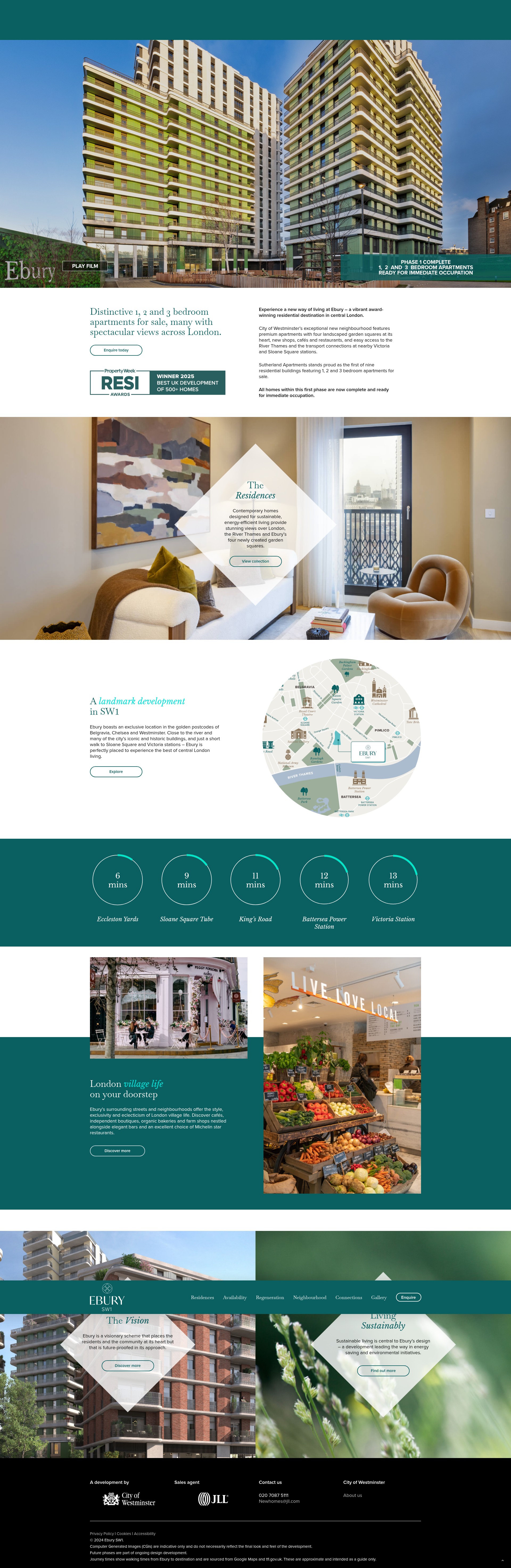 Screenshot of eburysw1.co.uk