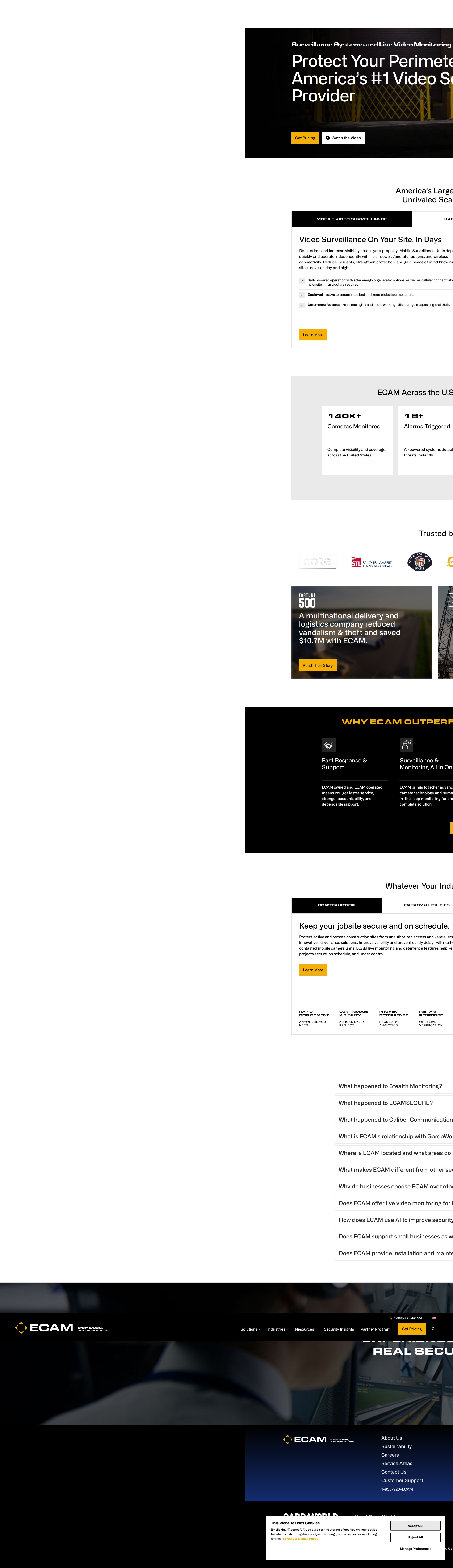 Screenshot of ecam.com