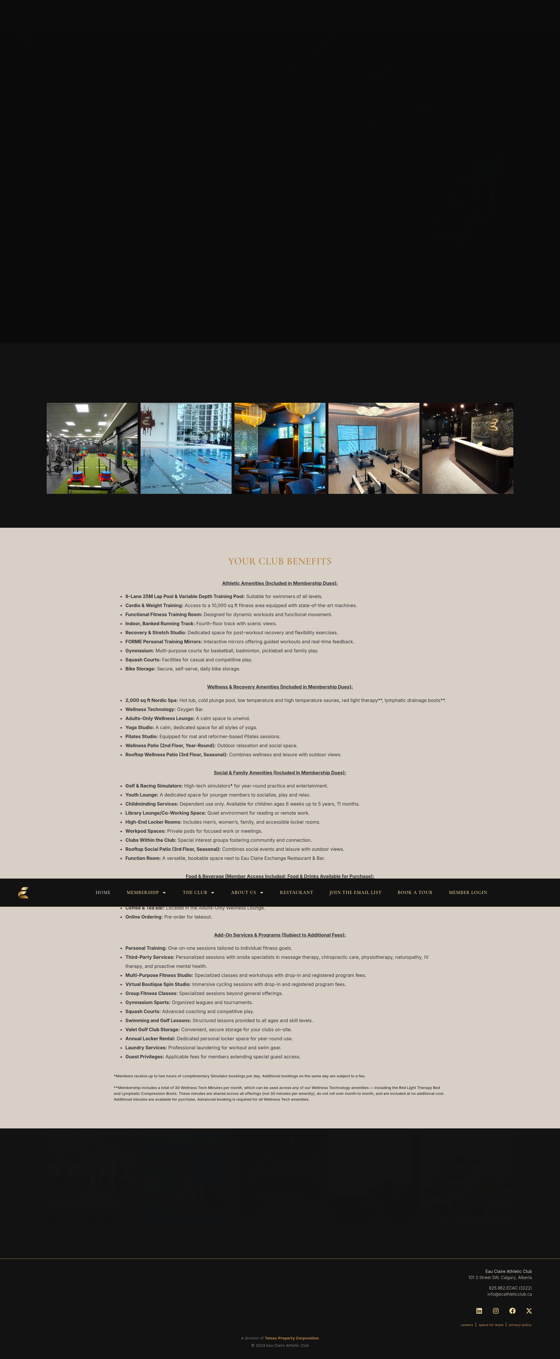 Screenshot of ecathleticclub.ca