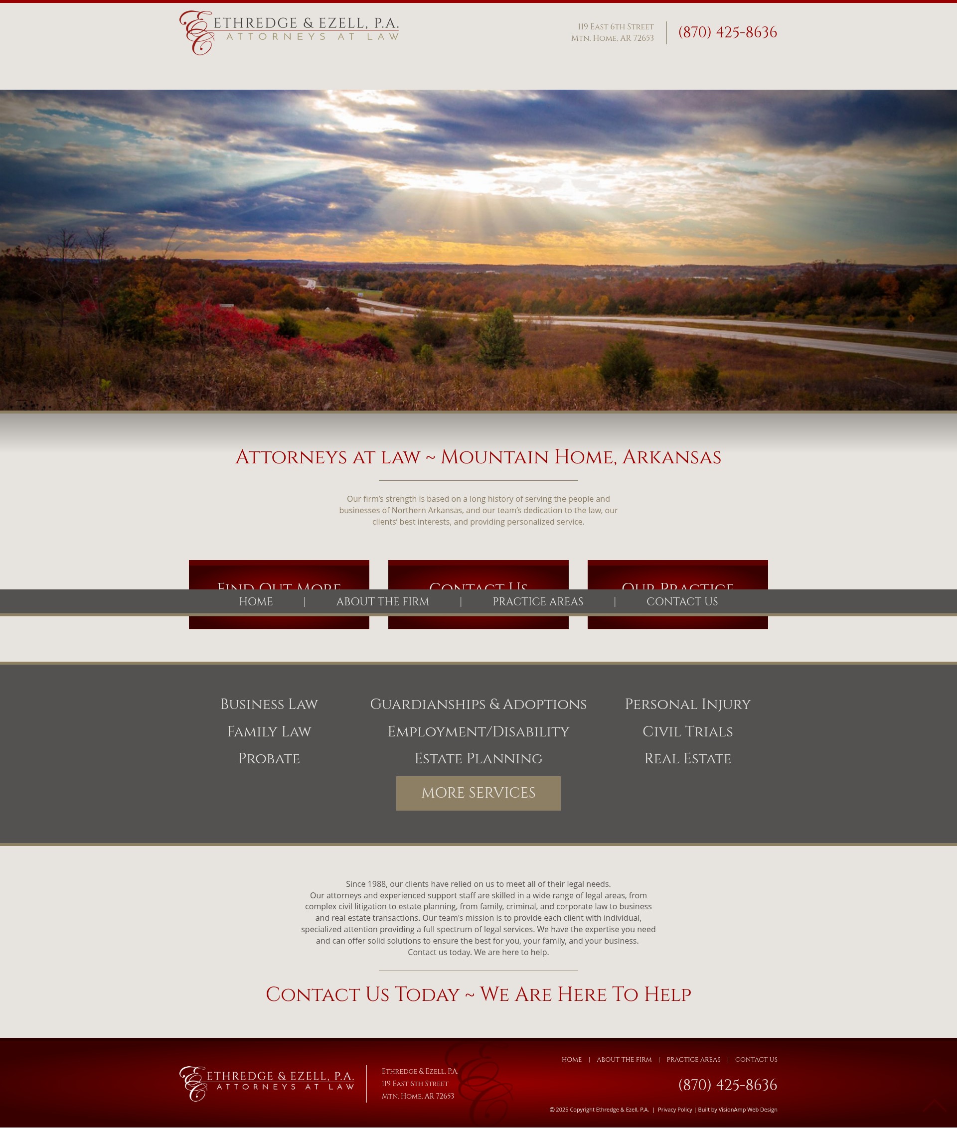 Screenshot of ecattorneys.com