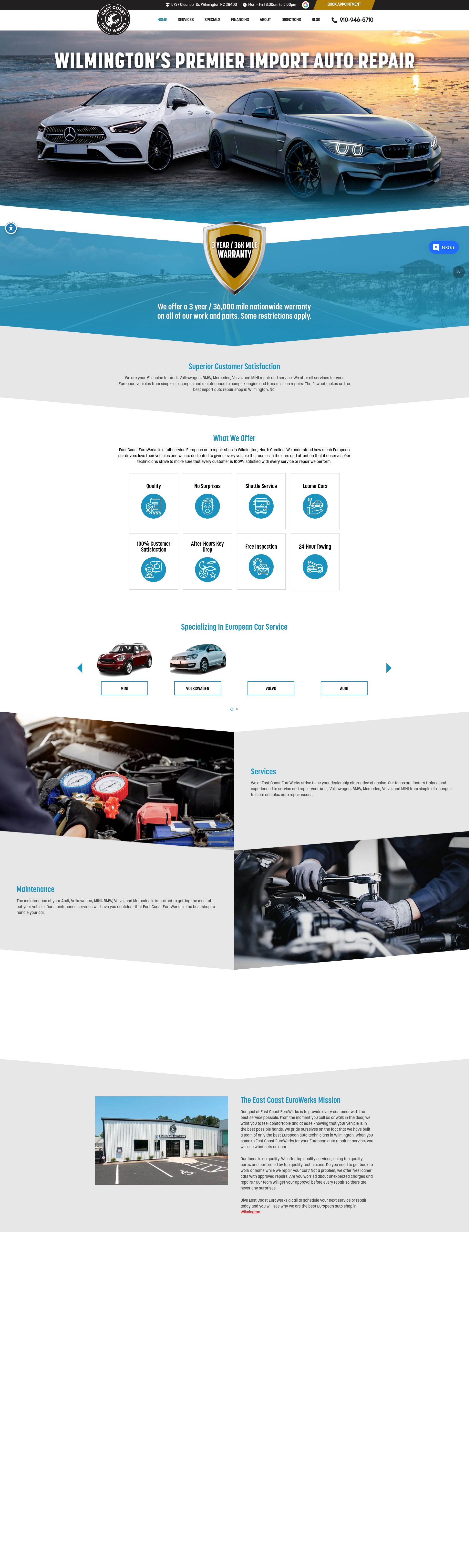 Screenshot of eceurowerks.com