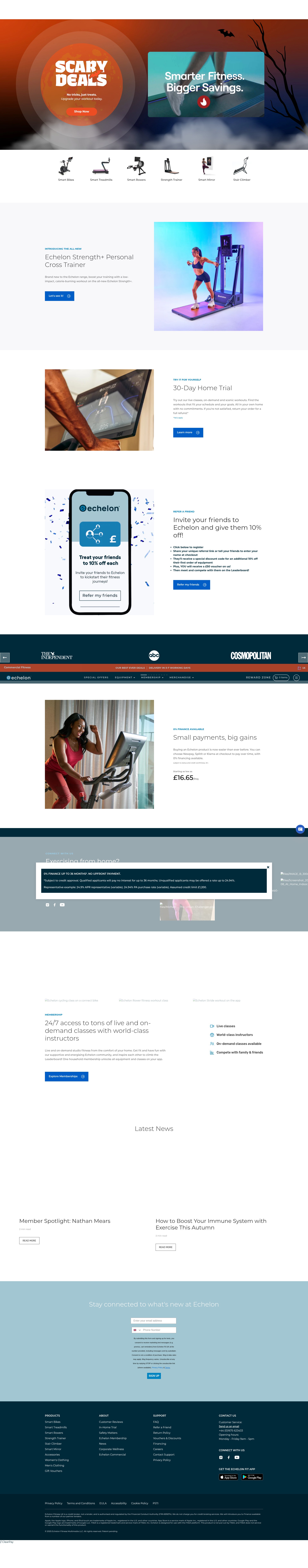 Screenshot of echelonfit.uk