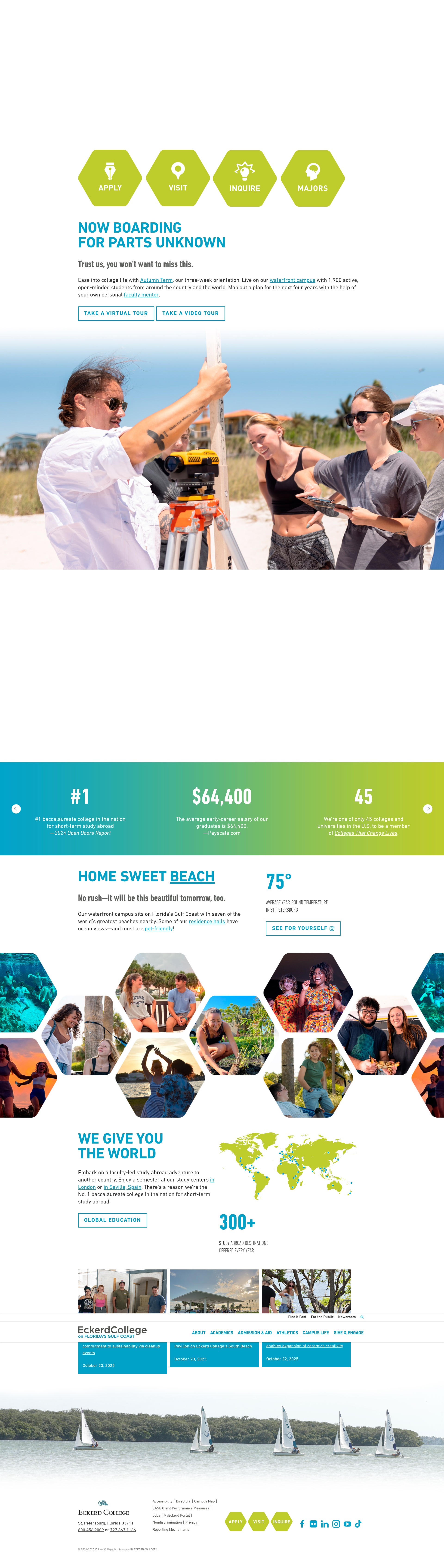 Screenshot of eckerd.edu