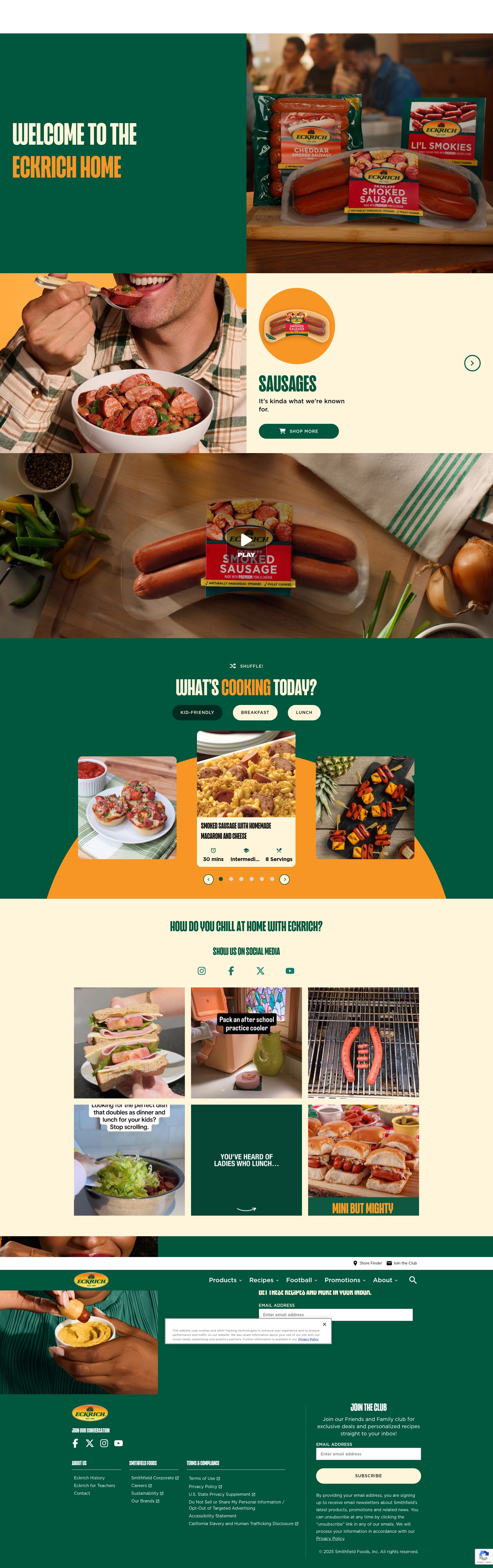 Screenshot of eckrich.sfdbrands.com