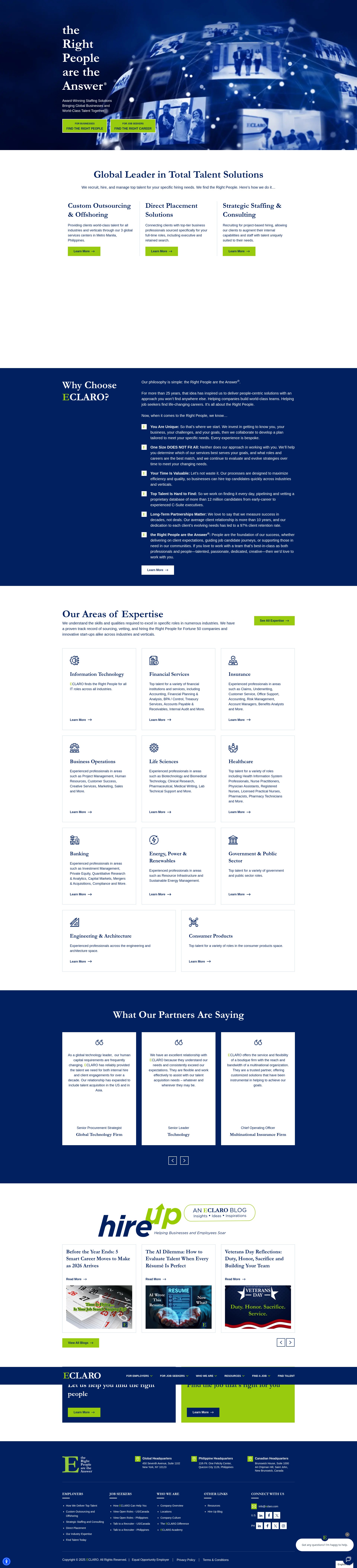 Screenshot of eclaro.com
