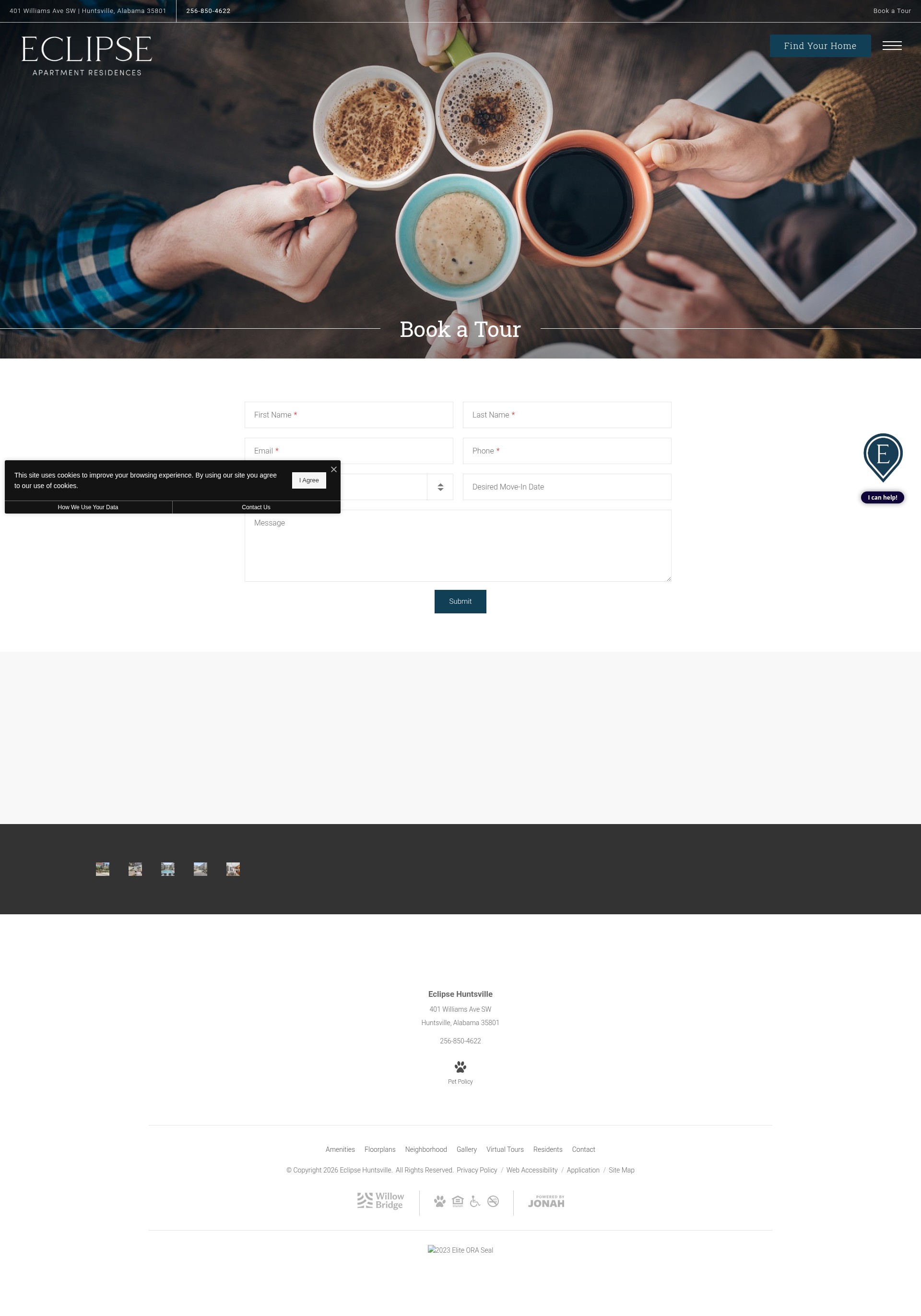 Screenshot of eclipsehuntsville.com