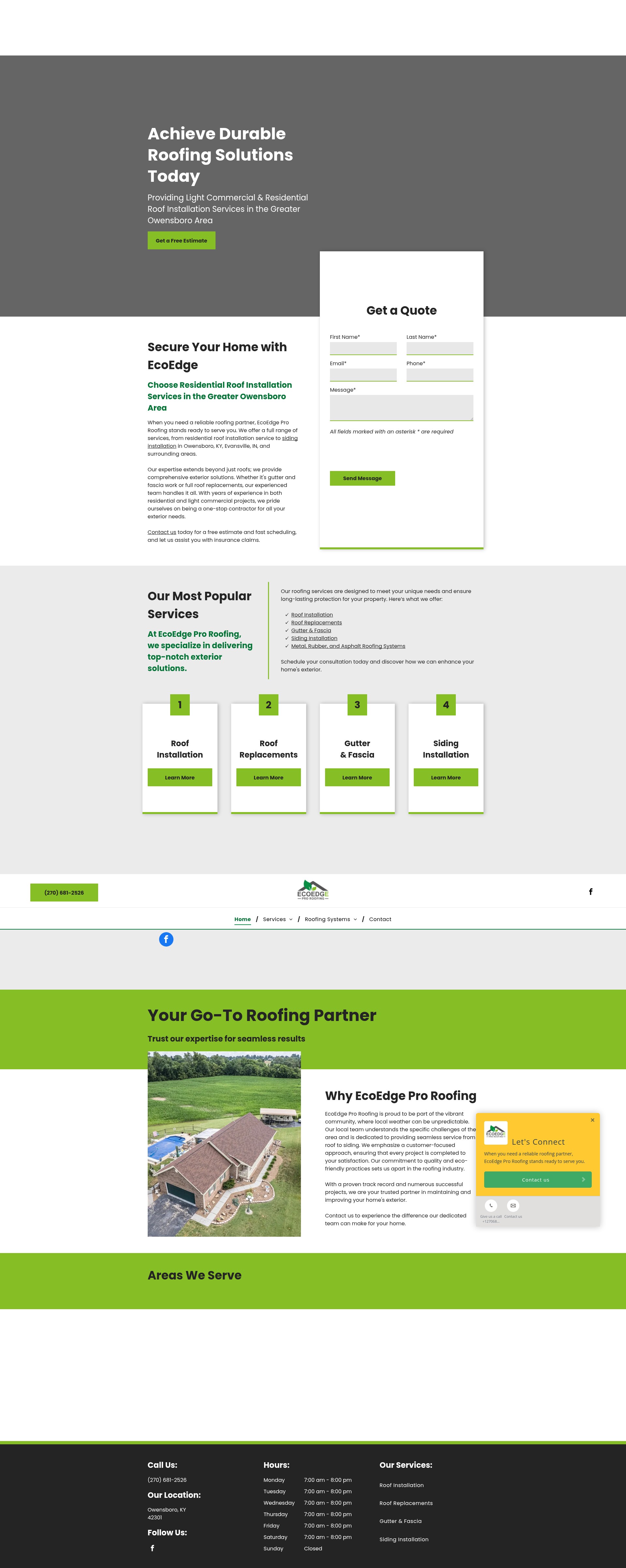 Screenshot of ecoedgeconstruction.com