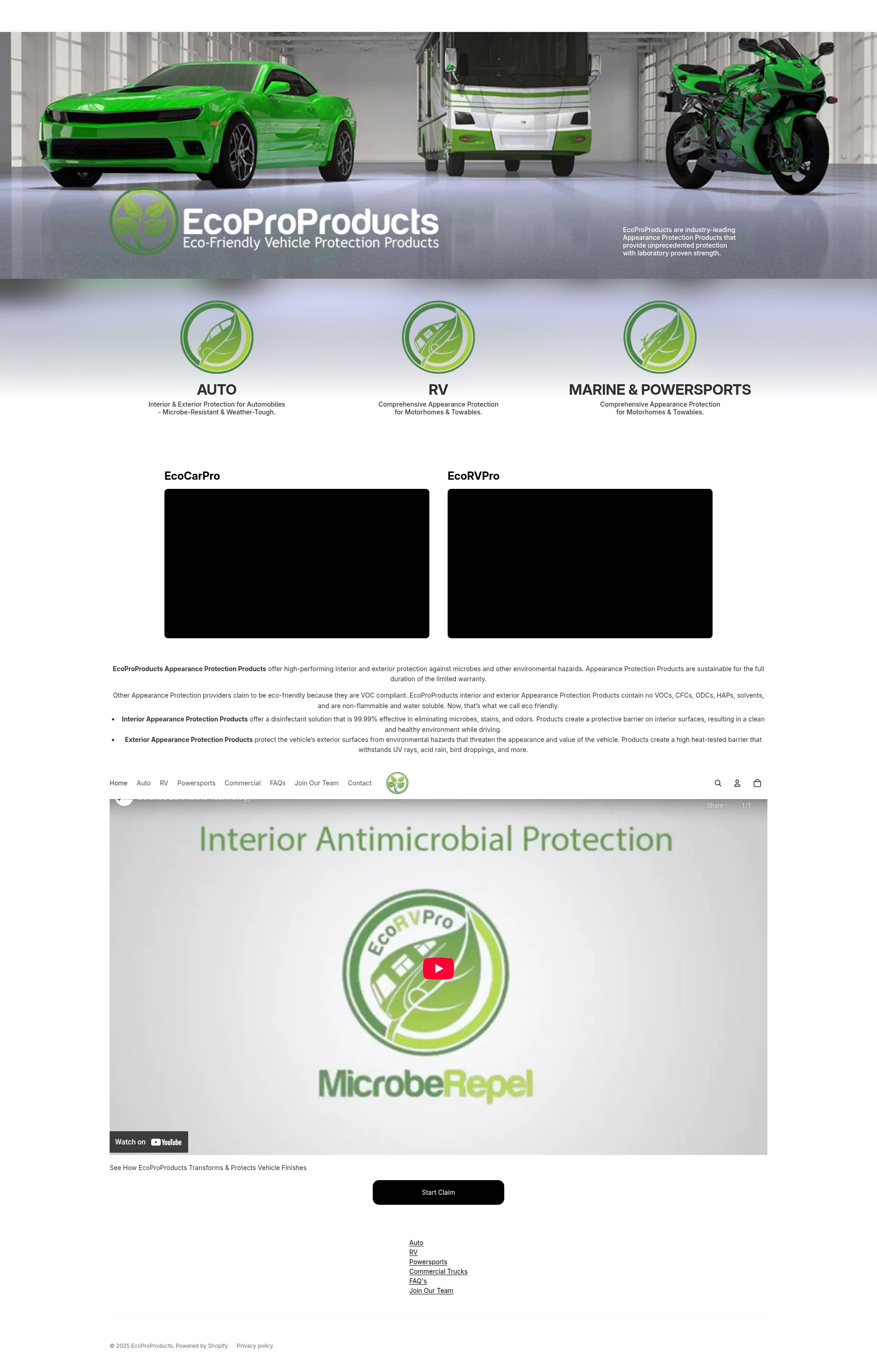 Screenshot of ecoproproducts.com