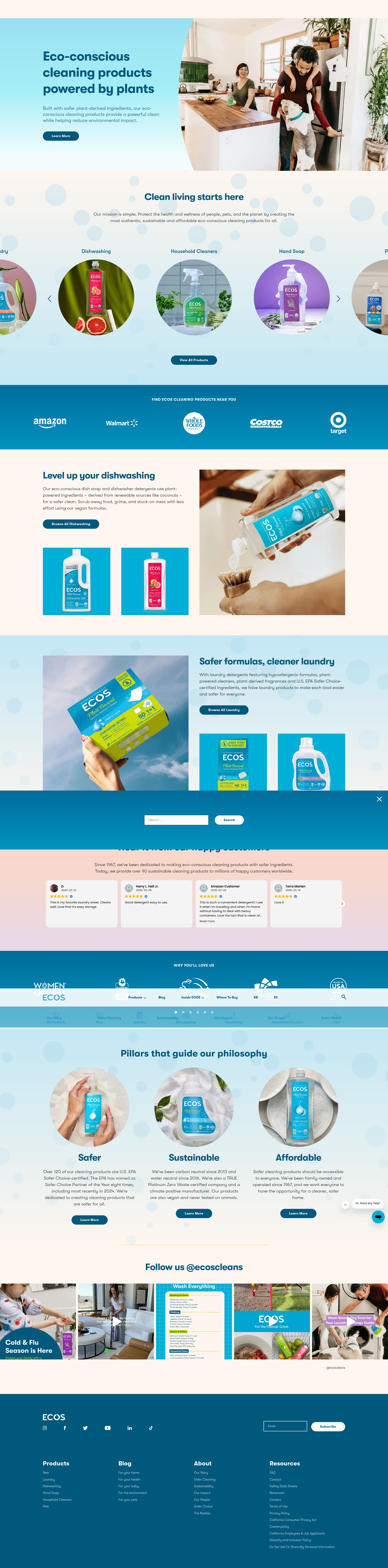 Screenshot of ecos.com