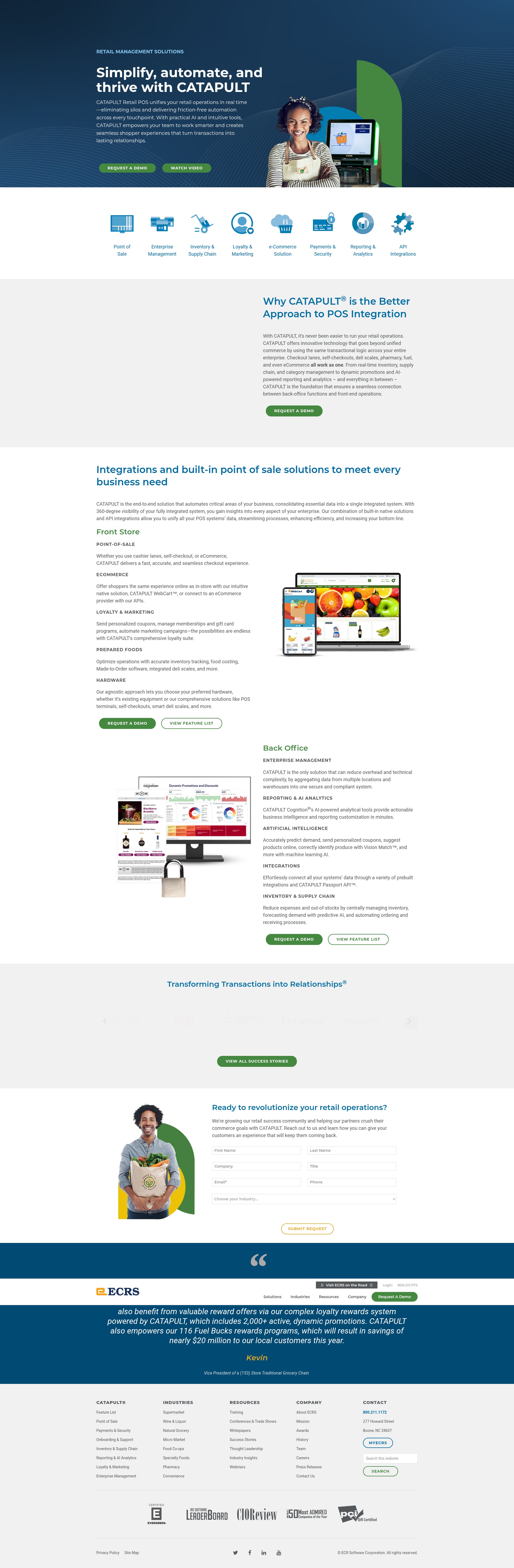Screenshot of ecrs.com