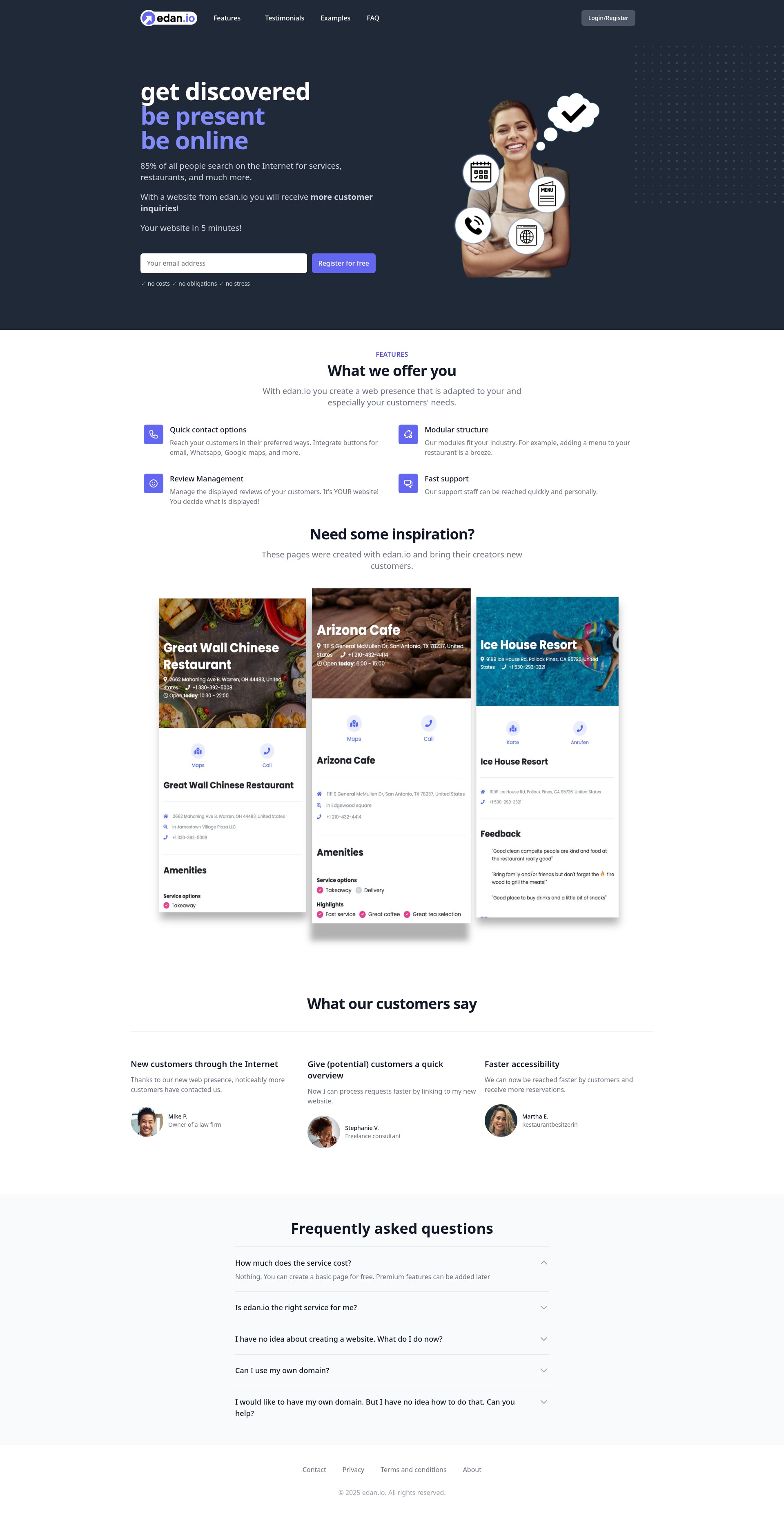 Screenshot of edan.io